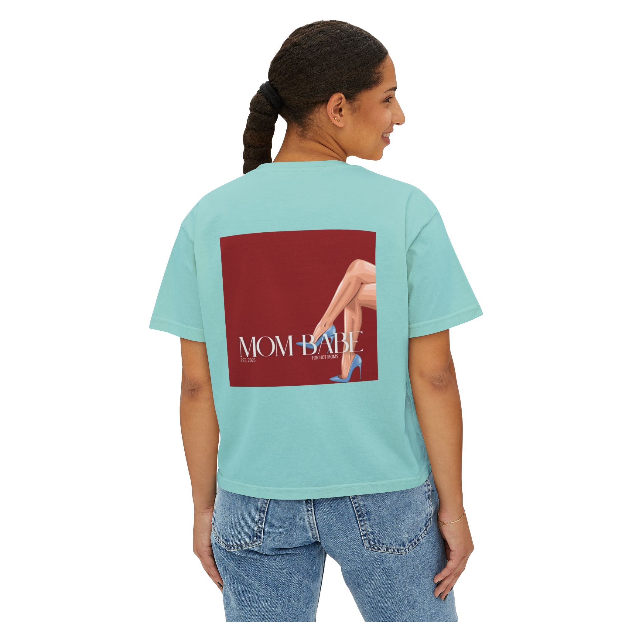 Mom Babe For Hot Moms - Blue Heels Graphic Tee
