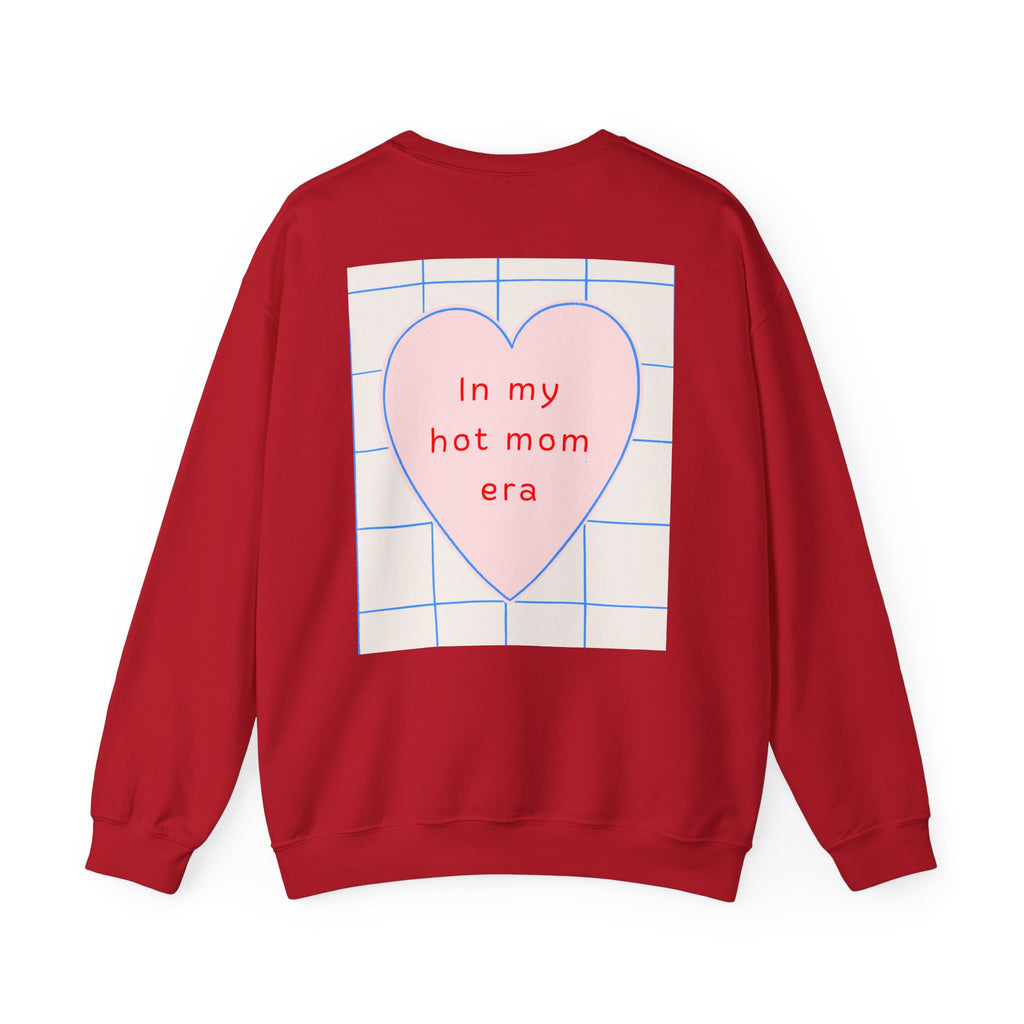 In My Hot Mom Era - Heart Graphic Sweatshirt