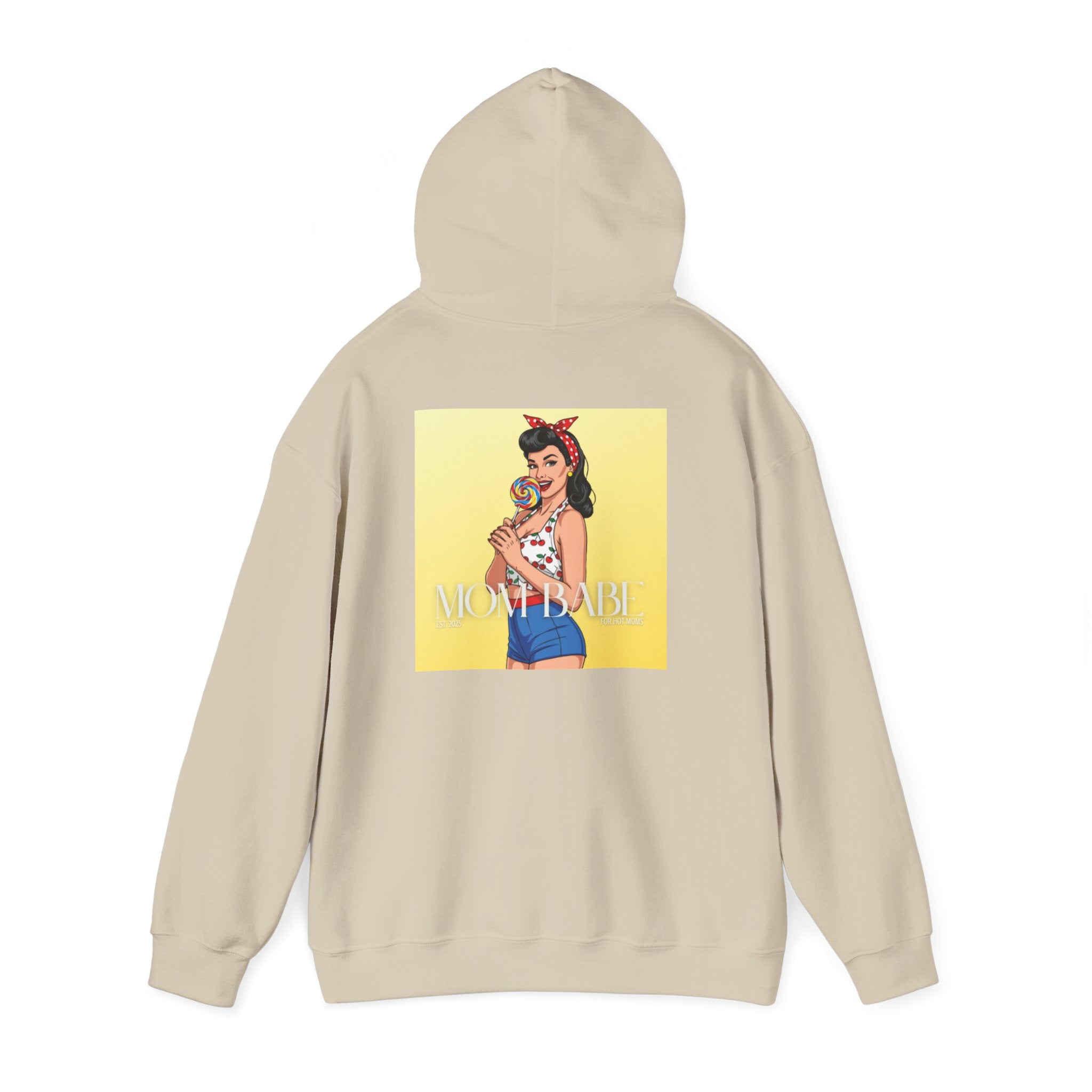 Mom Babe - For Hot Moms Pinup Graphic Hoodie