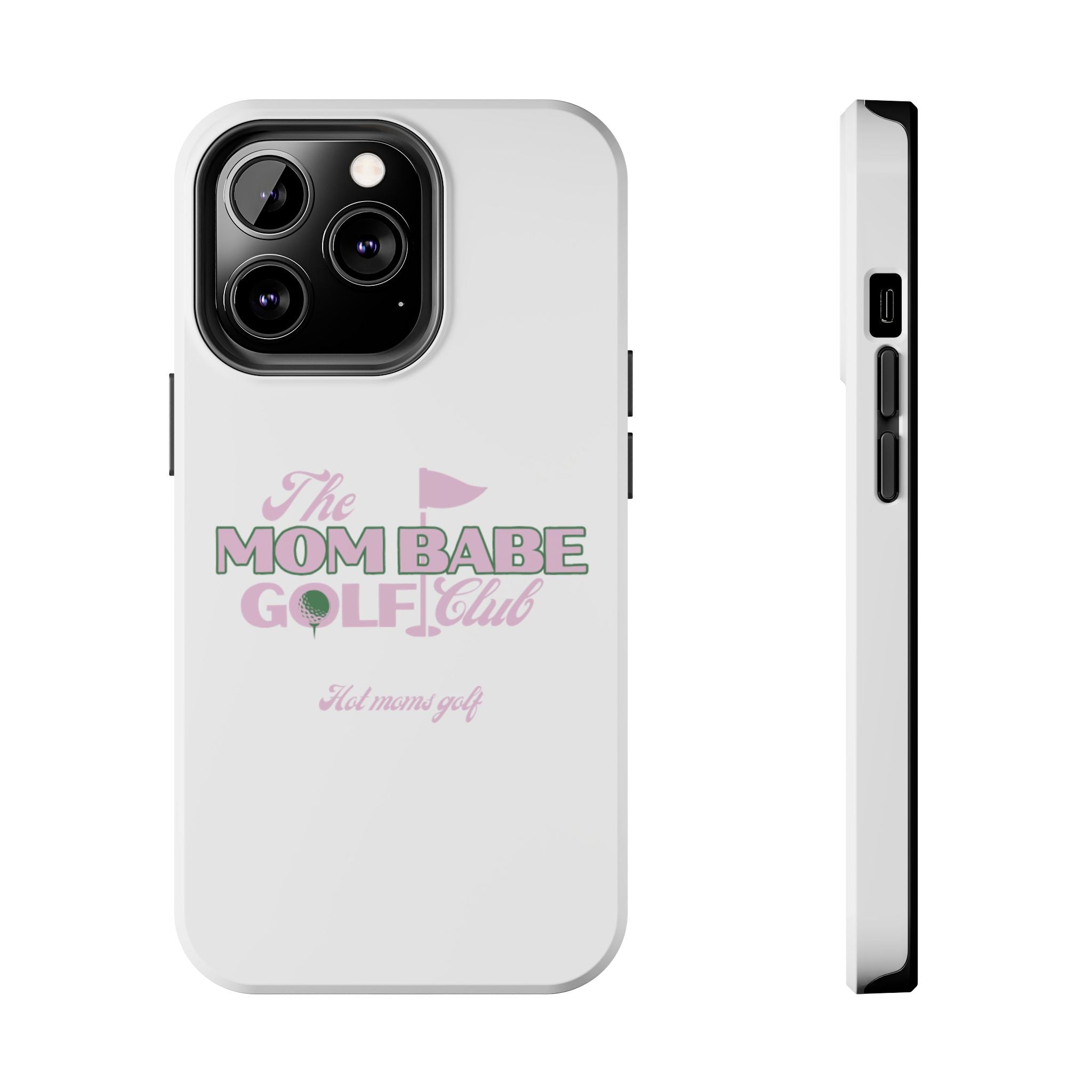 The Mom Babe Golf Club - Pink Vintage Golf Tough Phone Case