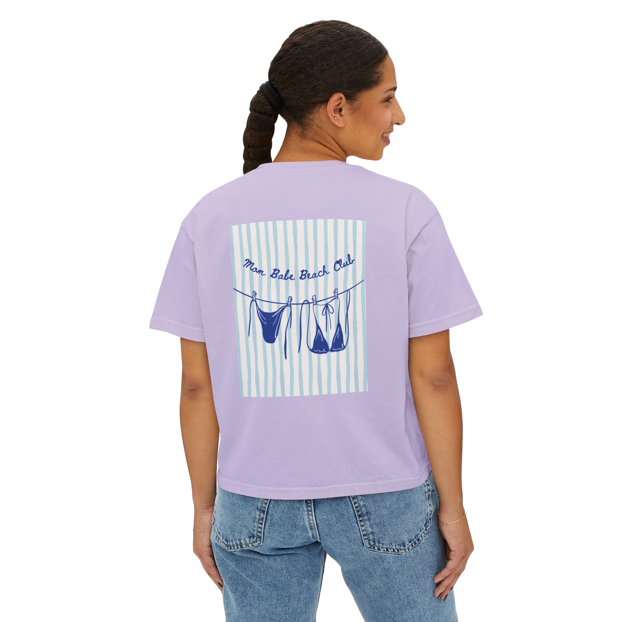 Mom Babe Beach Club - Bikini Graphic Tee