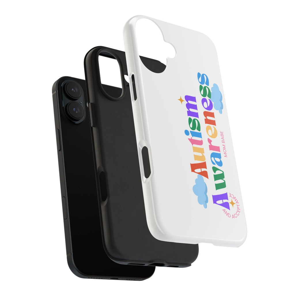Copy of Autism Awareness and Acceptance — Checkered Heart Phone Case