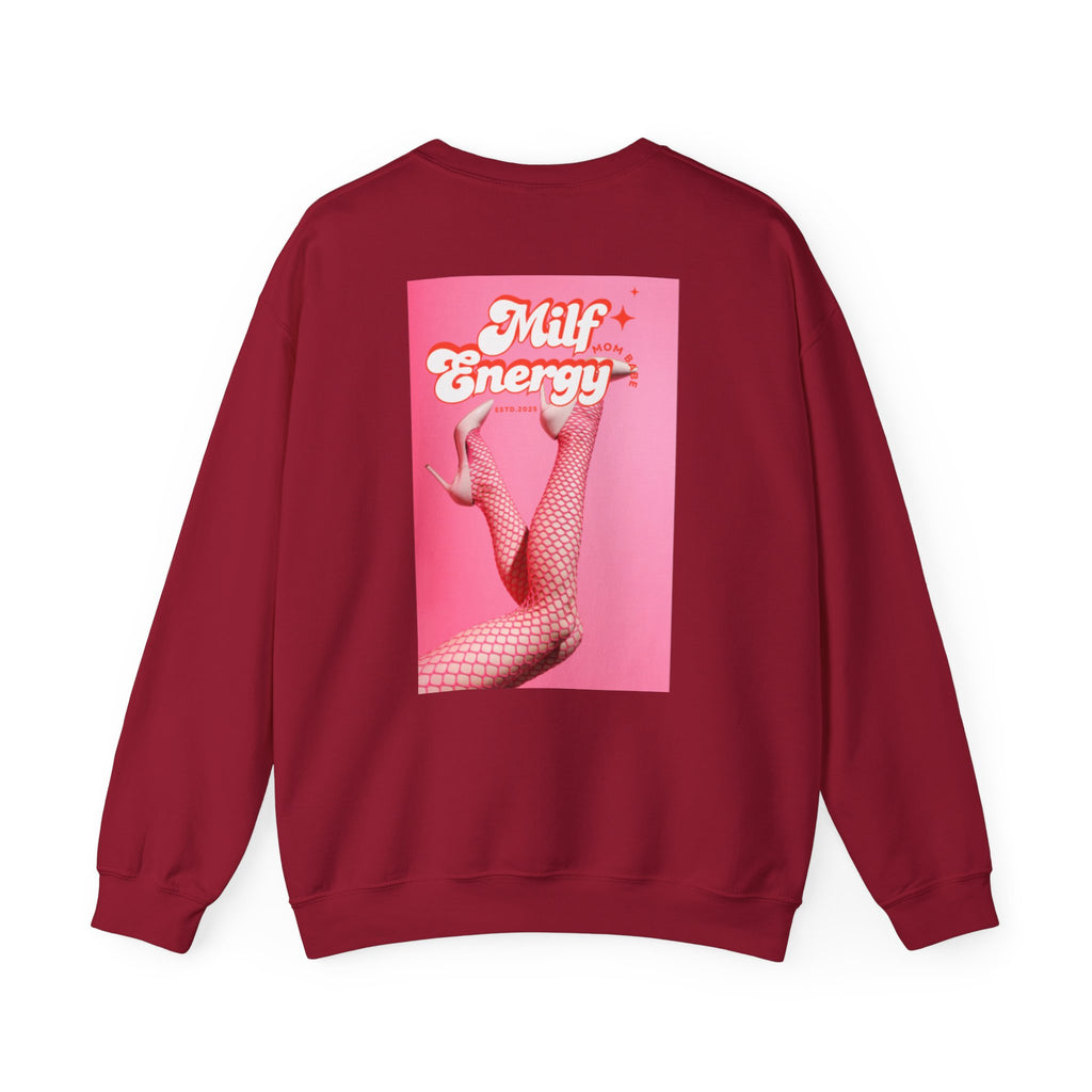 MILF Energy Mom Babe — Fishnet Graphic Sweatshirt