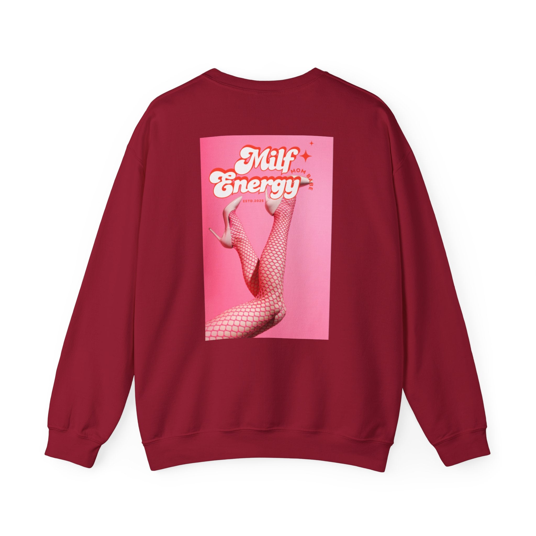MILF Energy Mom Babe — Fishnet Graphic Sweatshirt