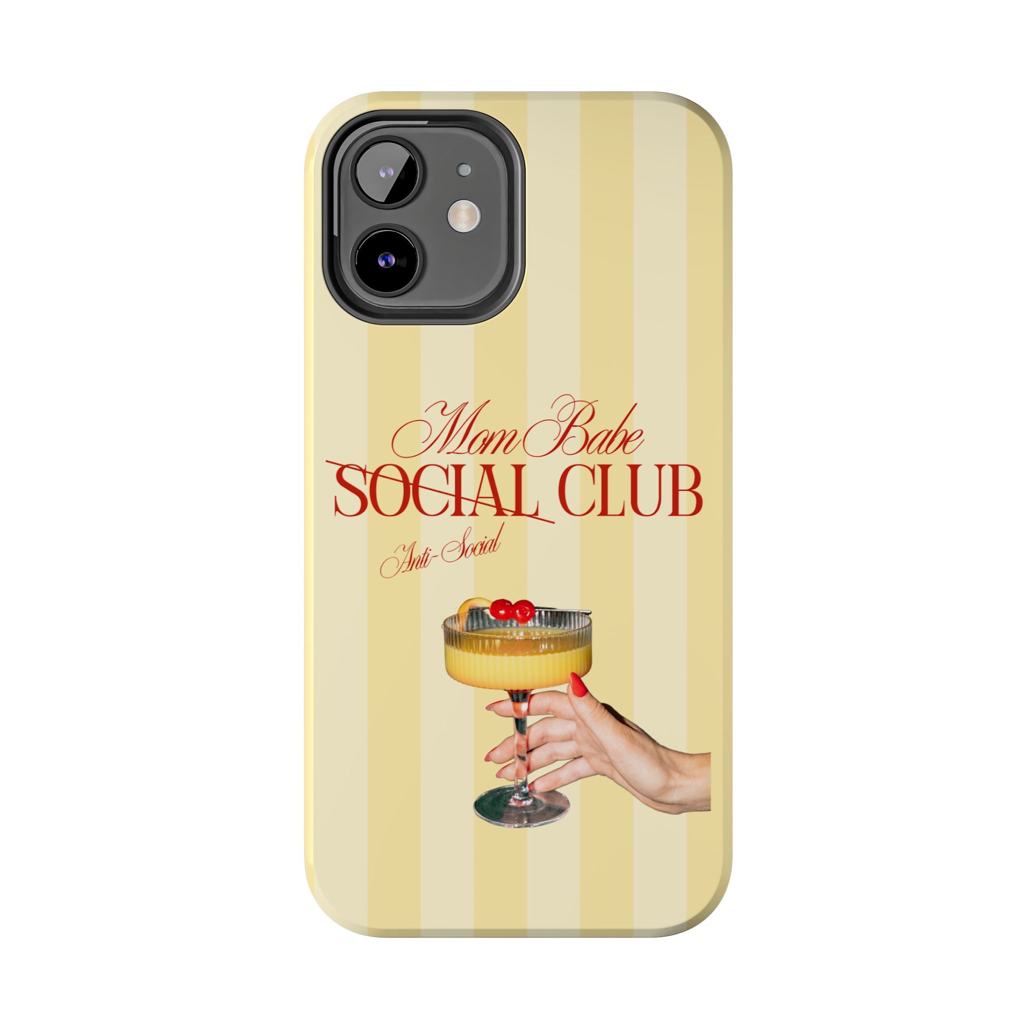 Mom Babe Anti-Social Club Tough Phone Case