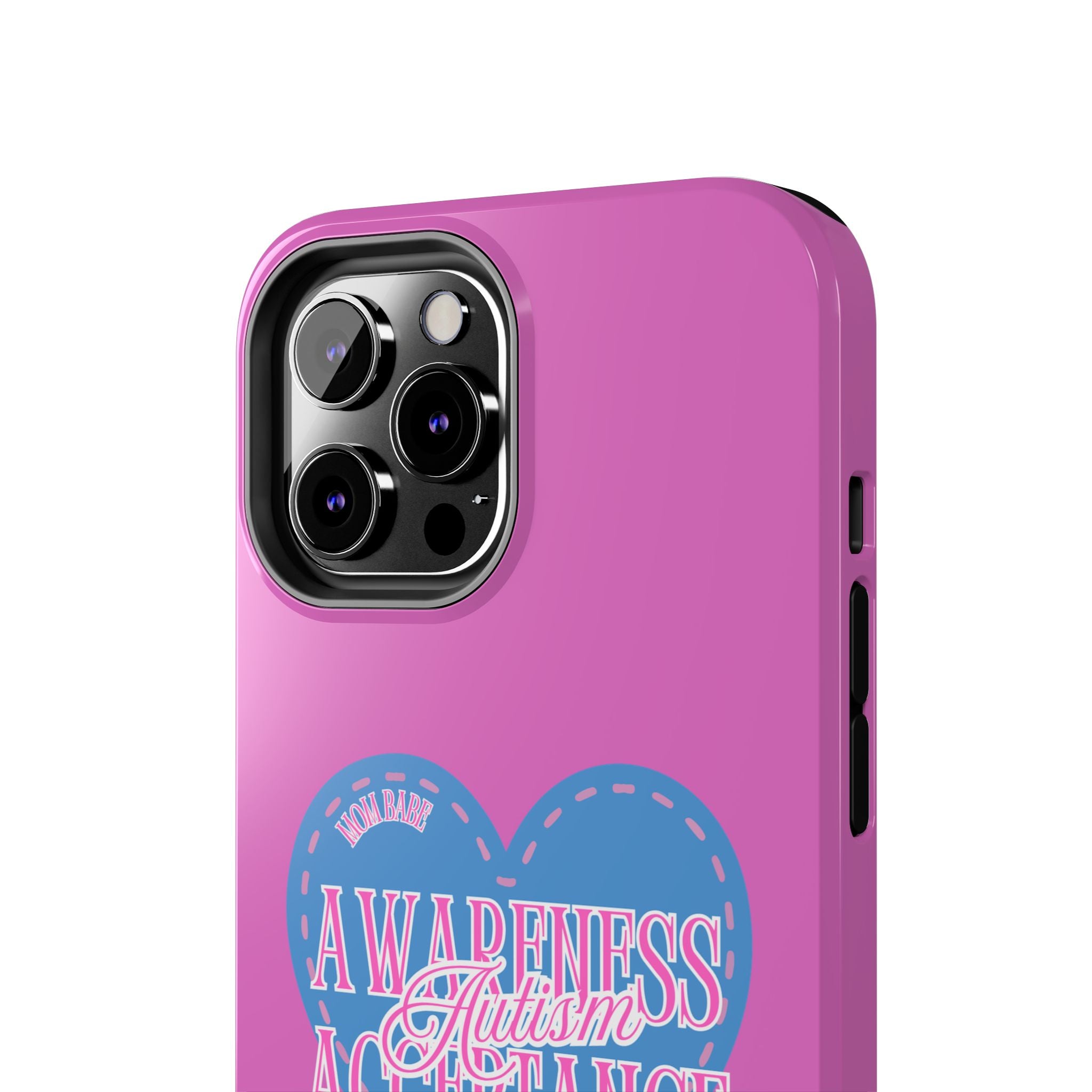 Autism Awareness and Acceptance — Stitched Heart Phone Case