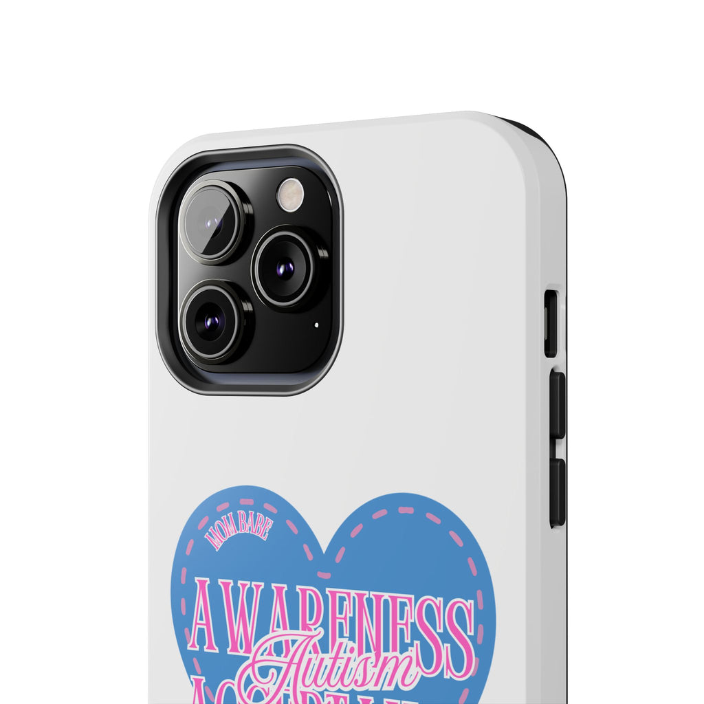 Autism Awareness and Acceptance — Stitched Heart Phone Case