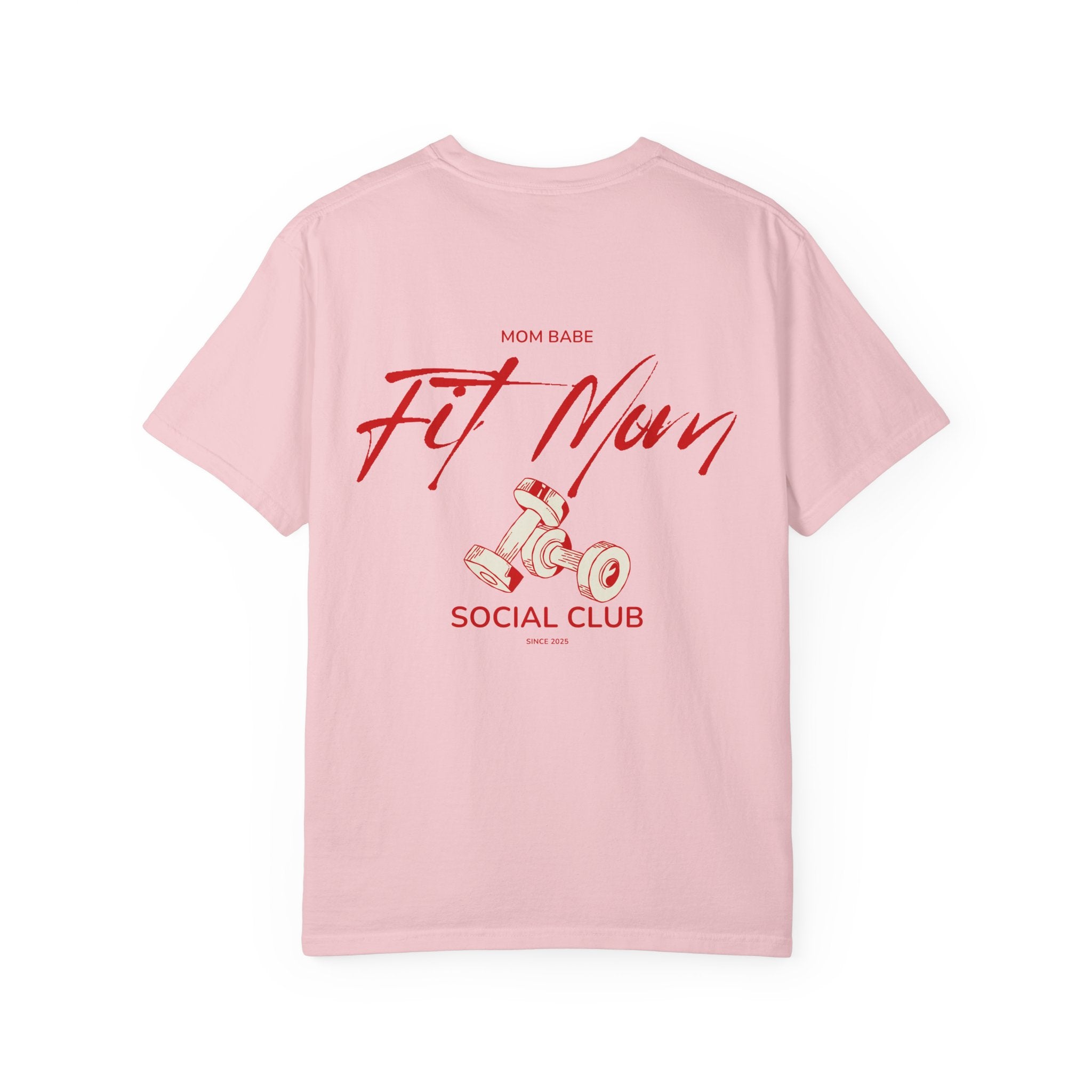 Fit Mom Social Club - Mom Babe Tee Red