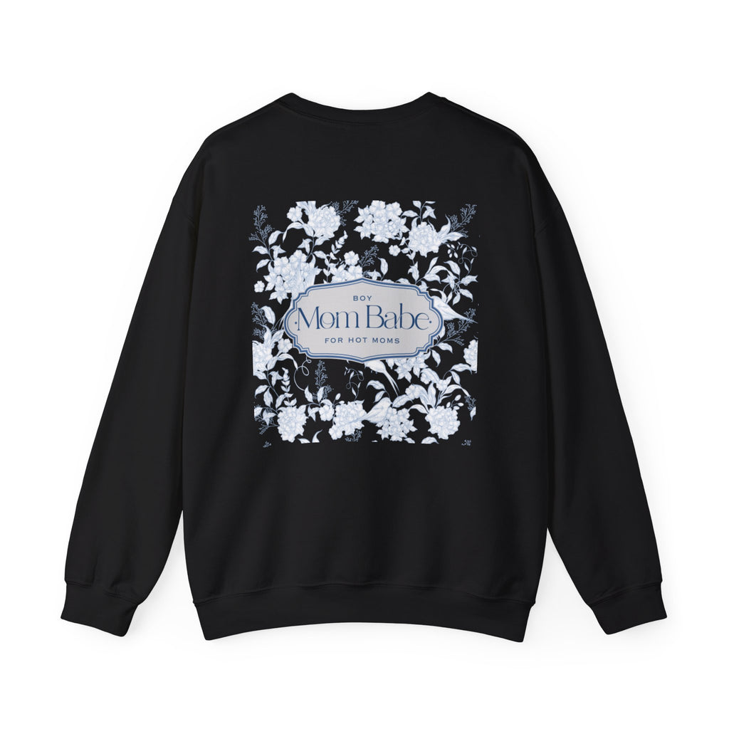 Boy Mom Babe - Floral Graphic Sweatshirt