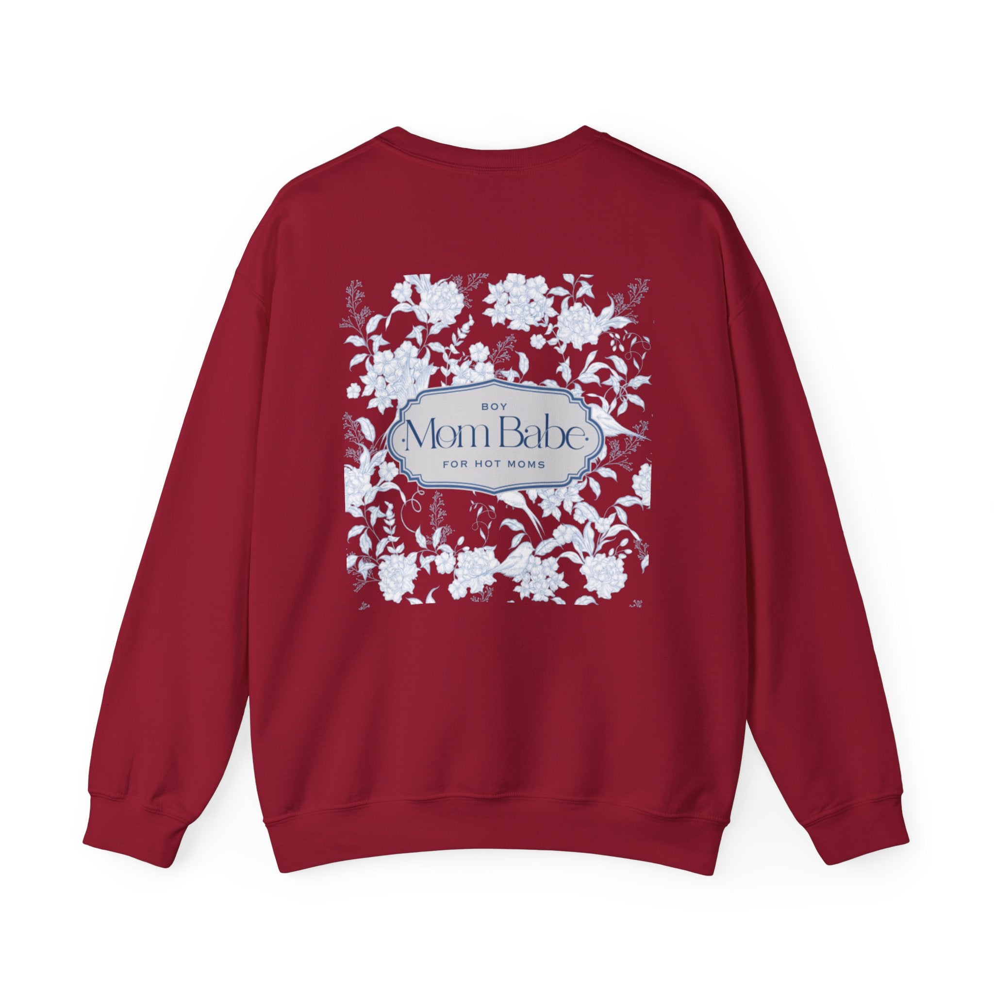 Boy Mom Babe - Floral Graphic Sweatshirt