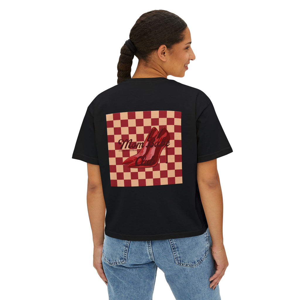 Mom Babe Club - For Hot Moms  Heel Graphic Tee