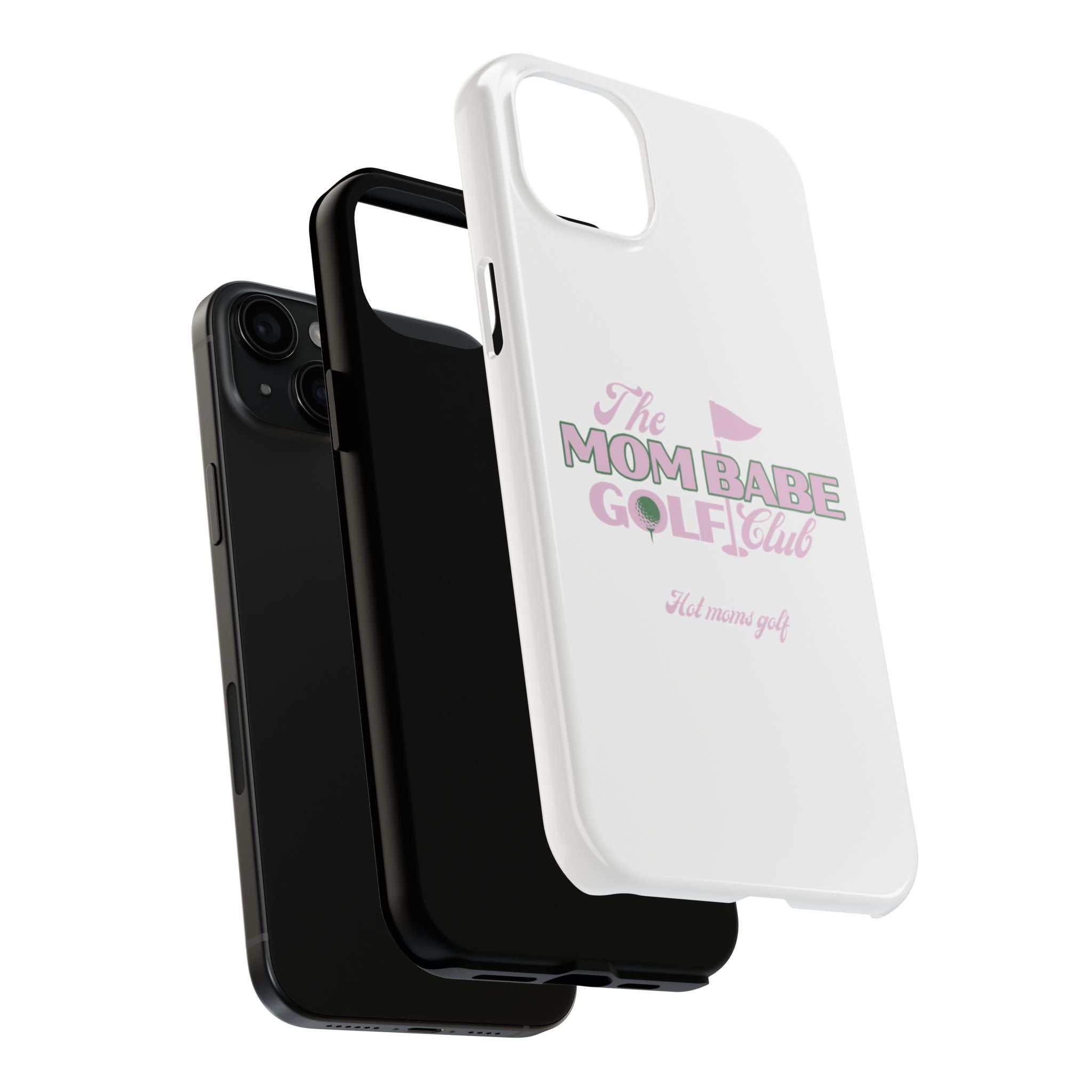The Mom Babe Golf Club - Pink Vintage Golf Tough Phone Case