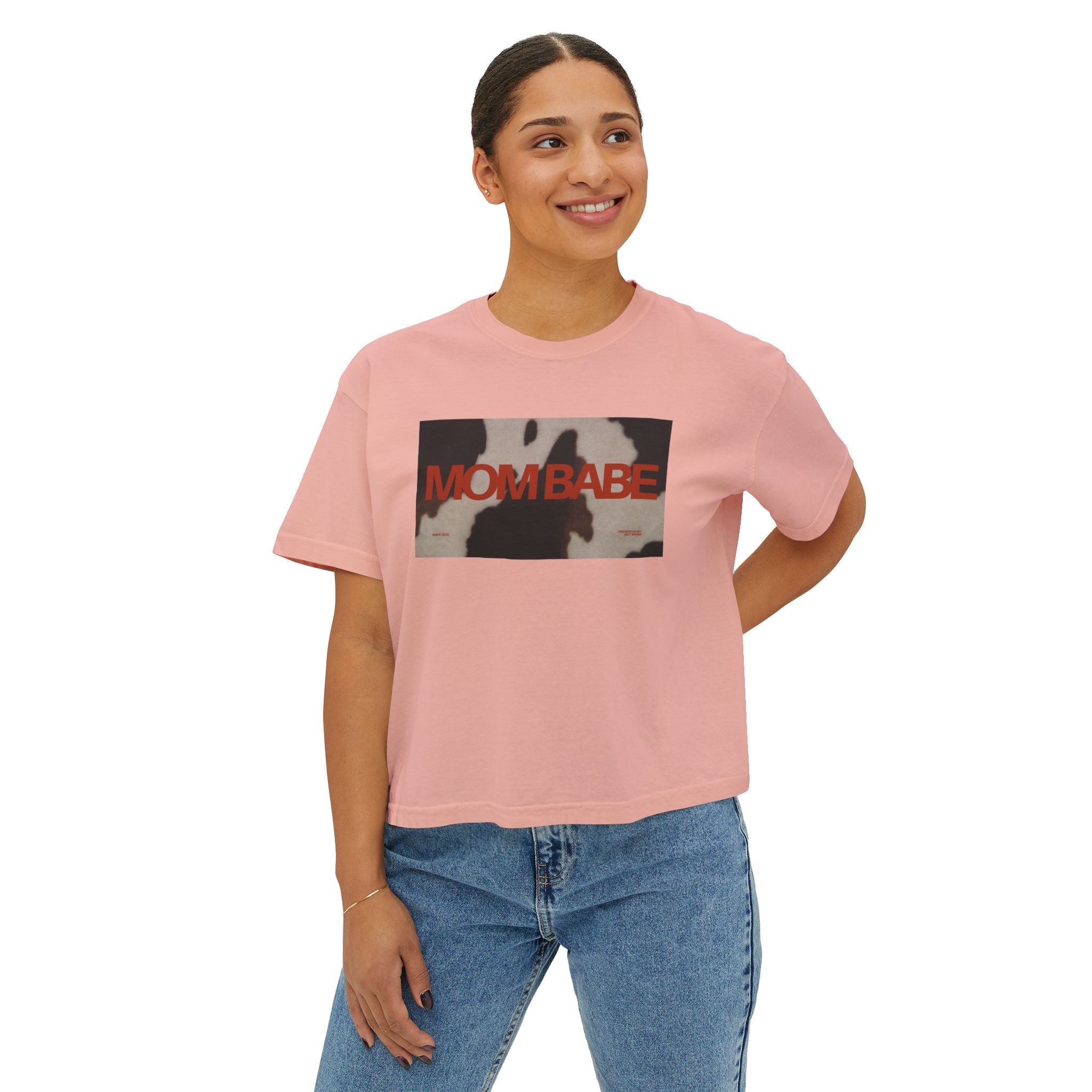 Mom Babe — Cowhide Graphic Tee