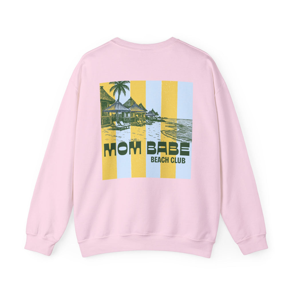 Mom Babe Beach Club - Graphic Sweatshirt