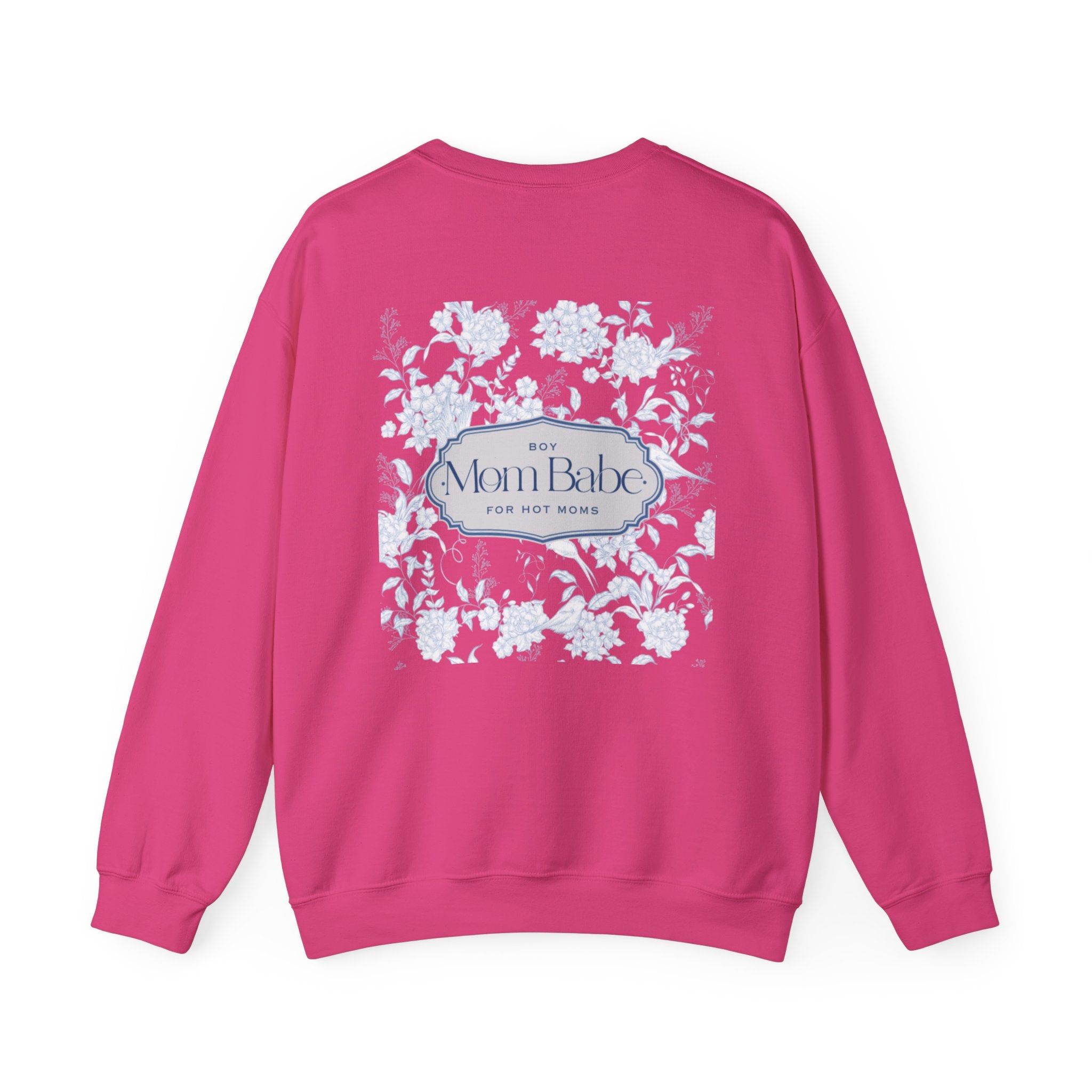 Boy Mom Babe - Floral Graphic Sweatshirt