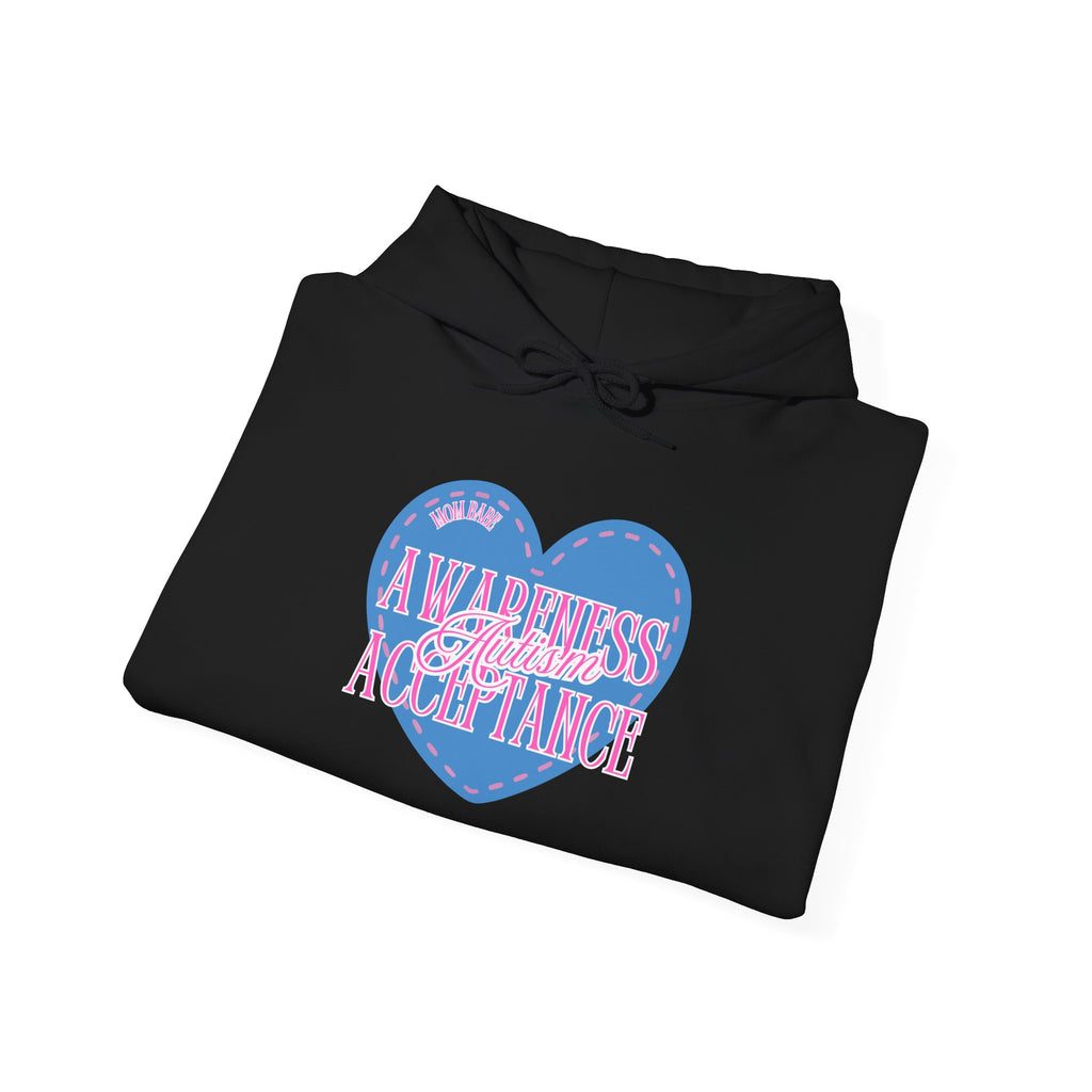 Autism Awareness and Acceptance — Stitched Heart Hoodie
