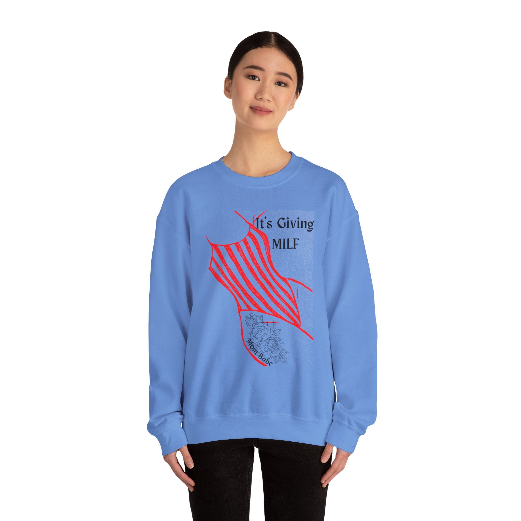 It's Giving MILF Mom Babe - Bathing Suit Graphic Sweatshirt