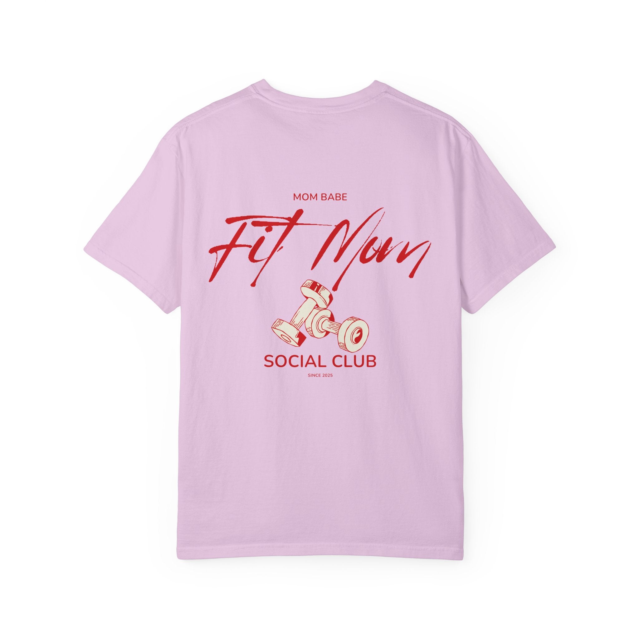 Fit Mom Social Club - Mom Babe Tee Red