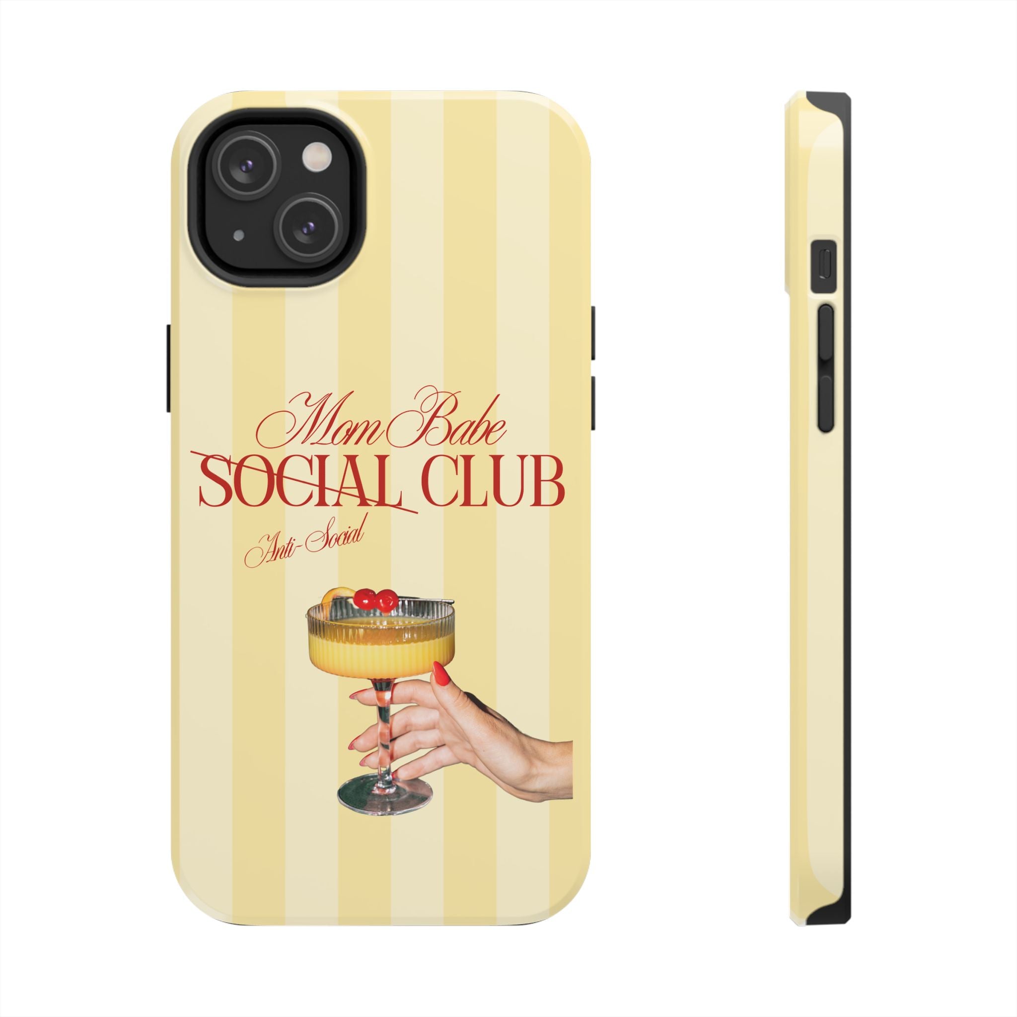 Mom Babe Anti-Social Club Tough Phone Case
