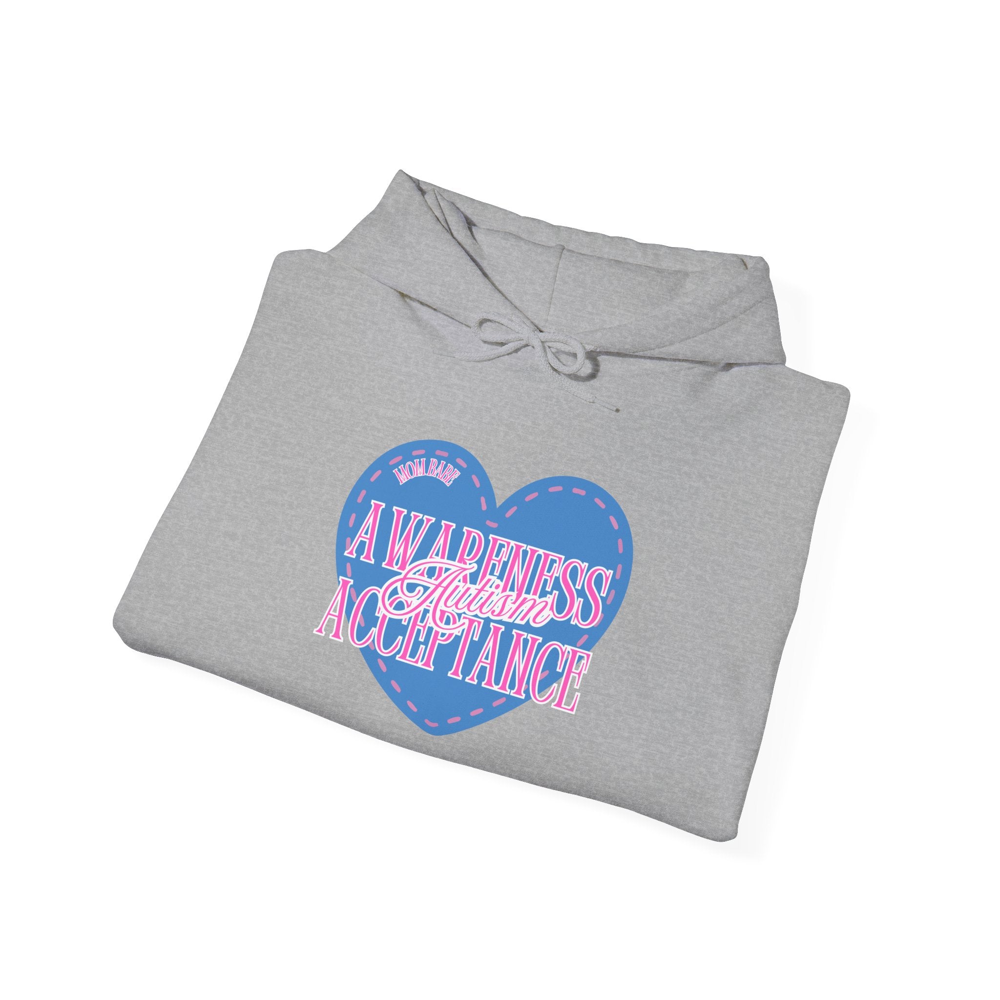 Autism Awareness and Acceptance — Stitched Heart Hoodie