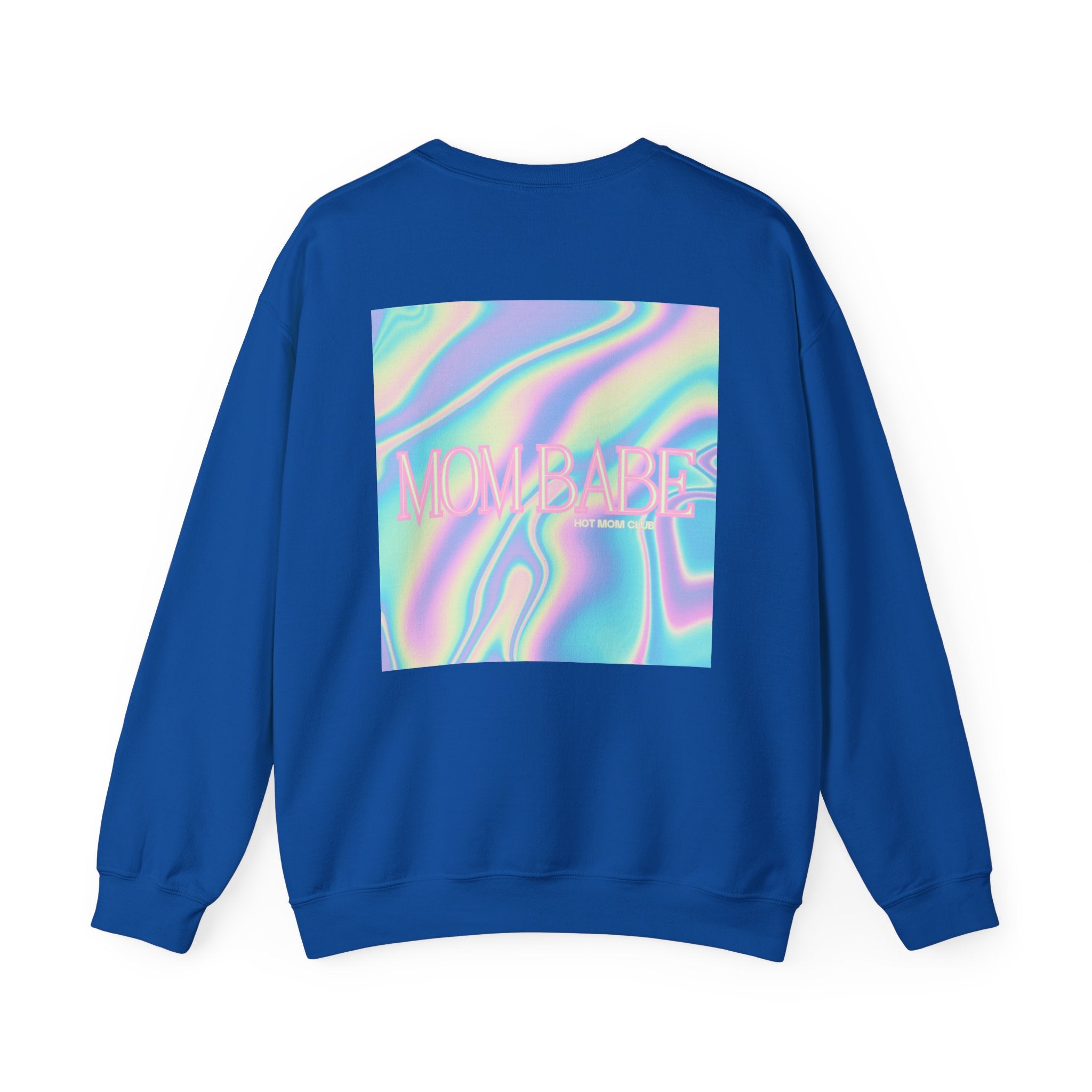 Mom Babe — Holographic Graphic Sweatshirt