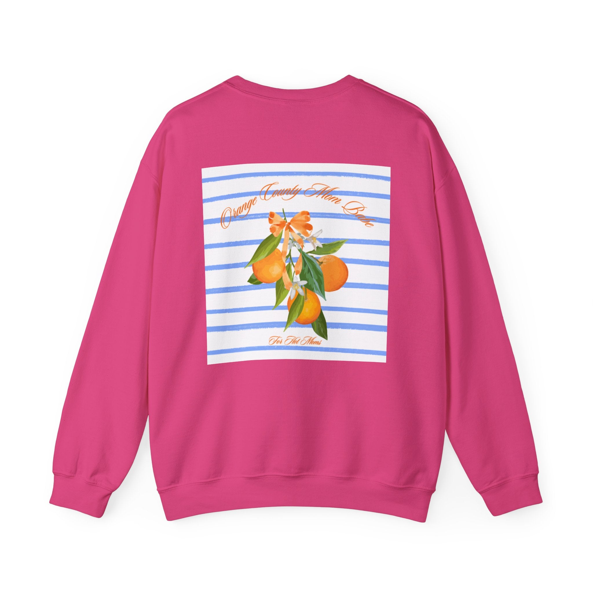 Orange County Mom Babe — Orange Blossom Graphic Sweatshirt
