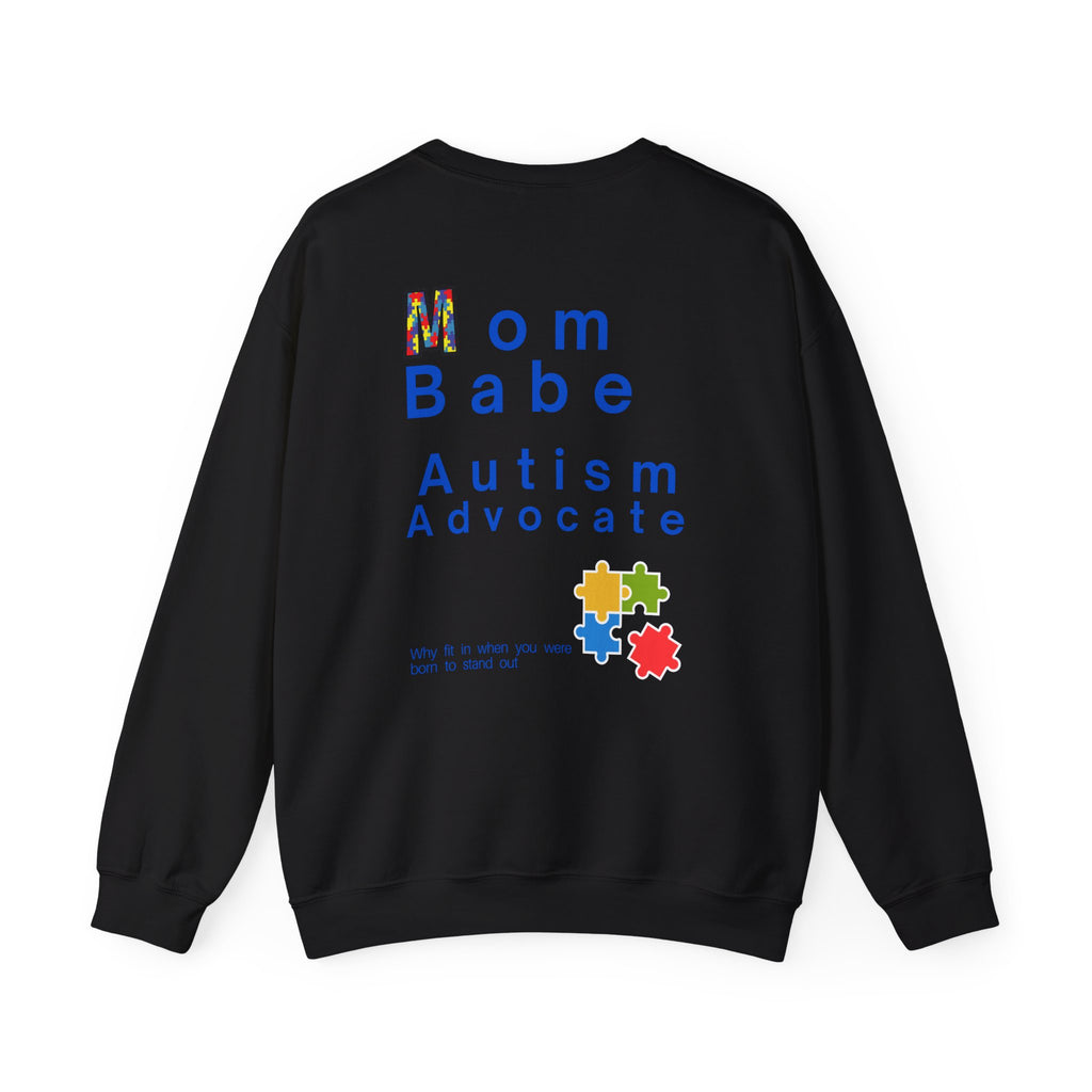 Mom Babe Autism Advocate - Graphic Sweatshirt