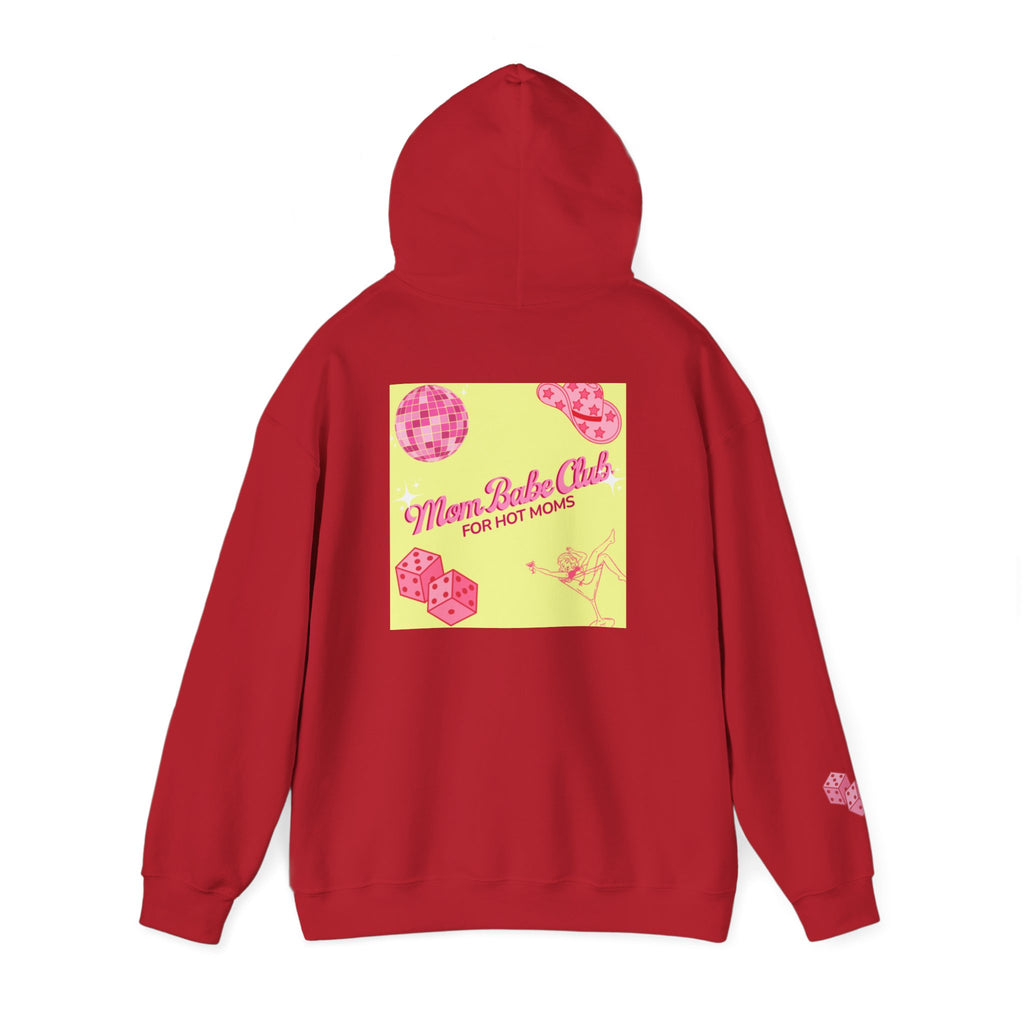 Mom Babe Club - For Hot Moms — Pink Graphic Hoodie
