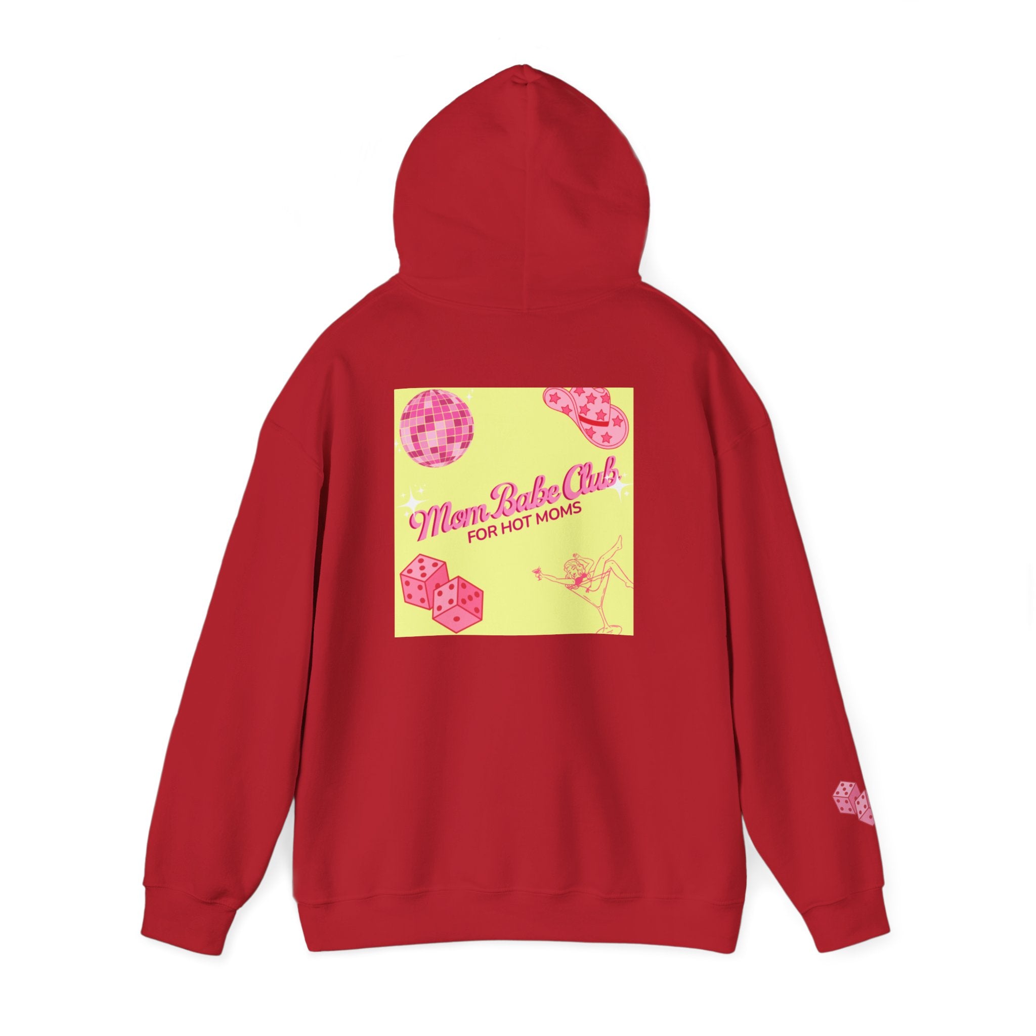 Mom Babe Club - For Hot Moms — Pink Graphic Hoodie