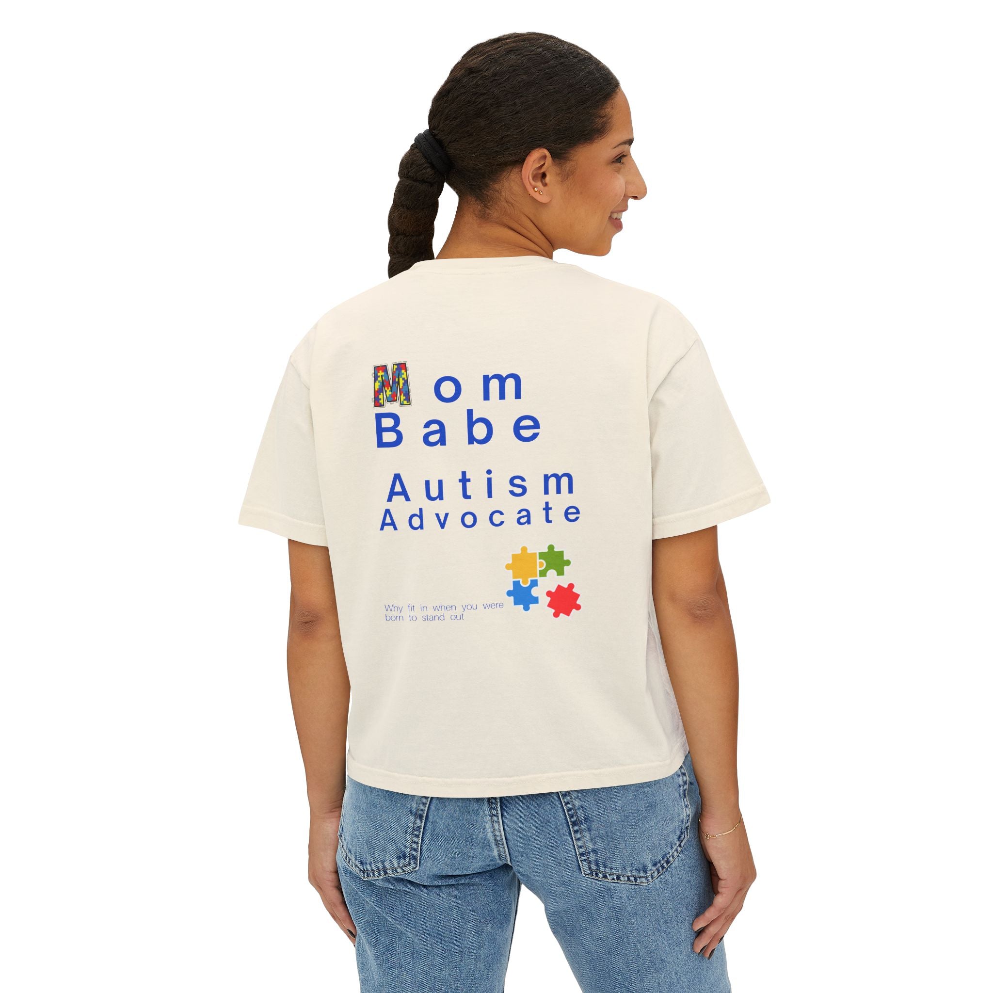 Mom Babe Autism Advocate - Graphic Tee