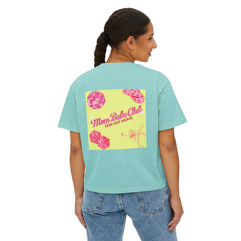 Mom Babe Club - For Hot Moms —  Pink Graphic Tee