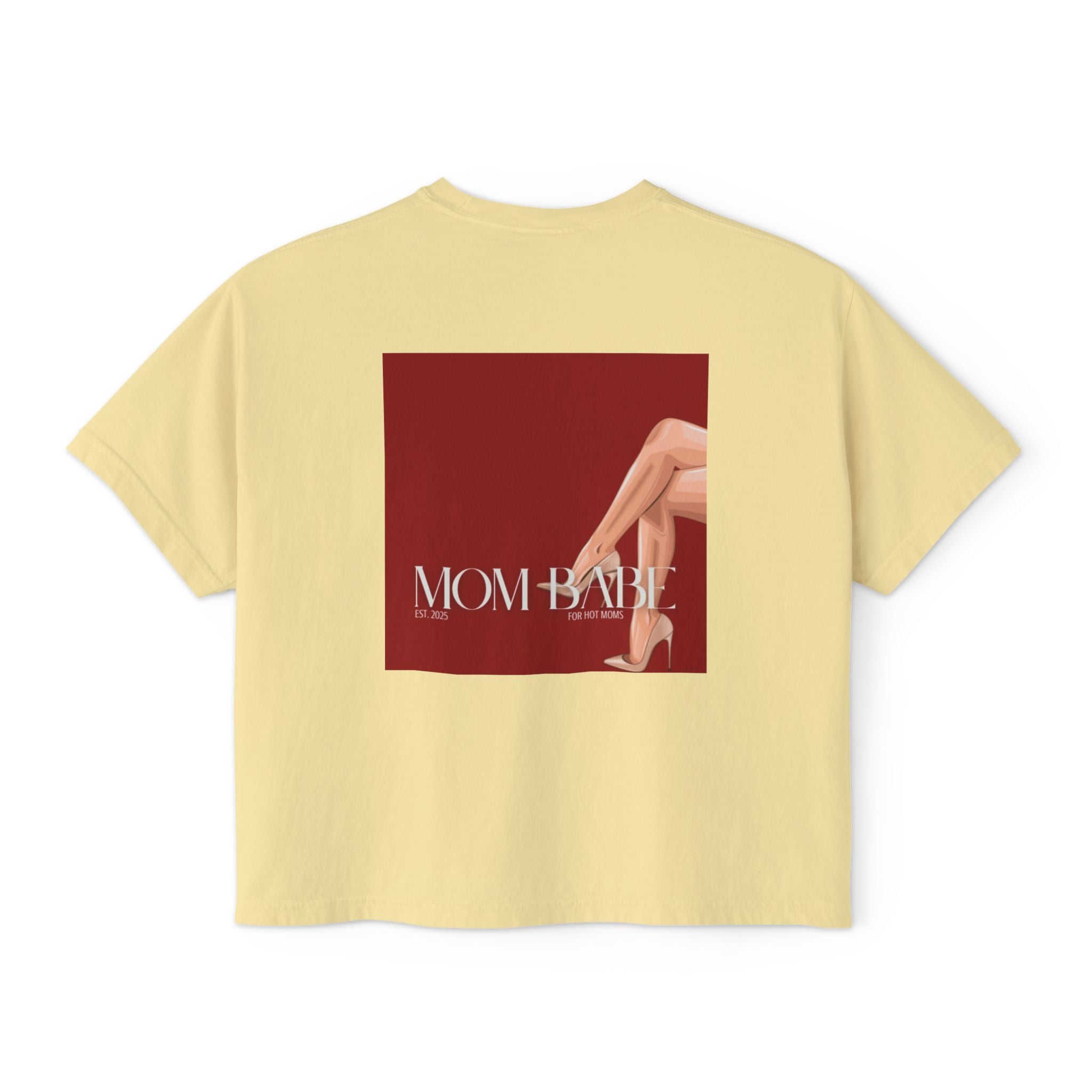 Mom Babe For Hot Moms - Beige Heels Graphic Tee