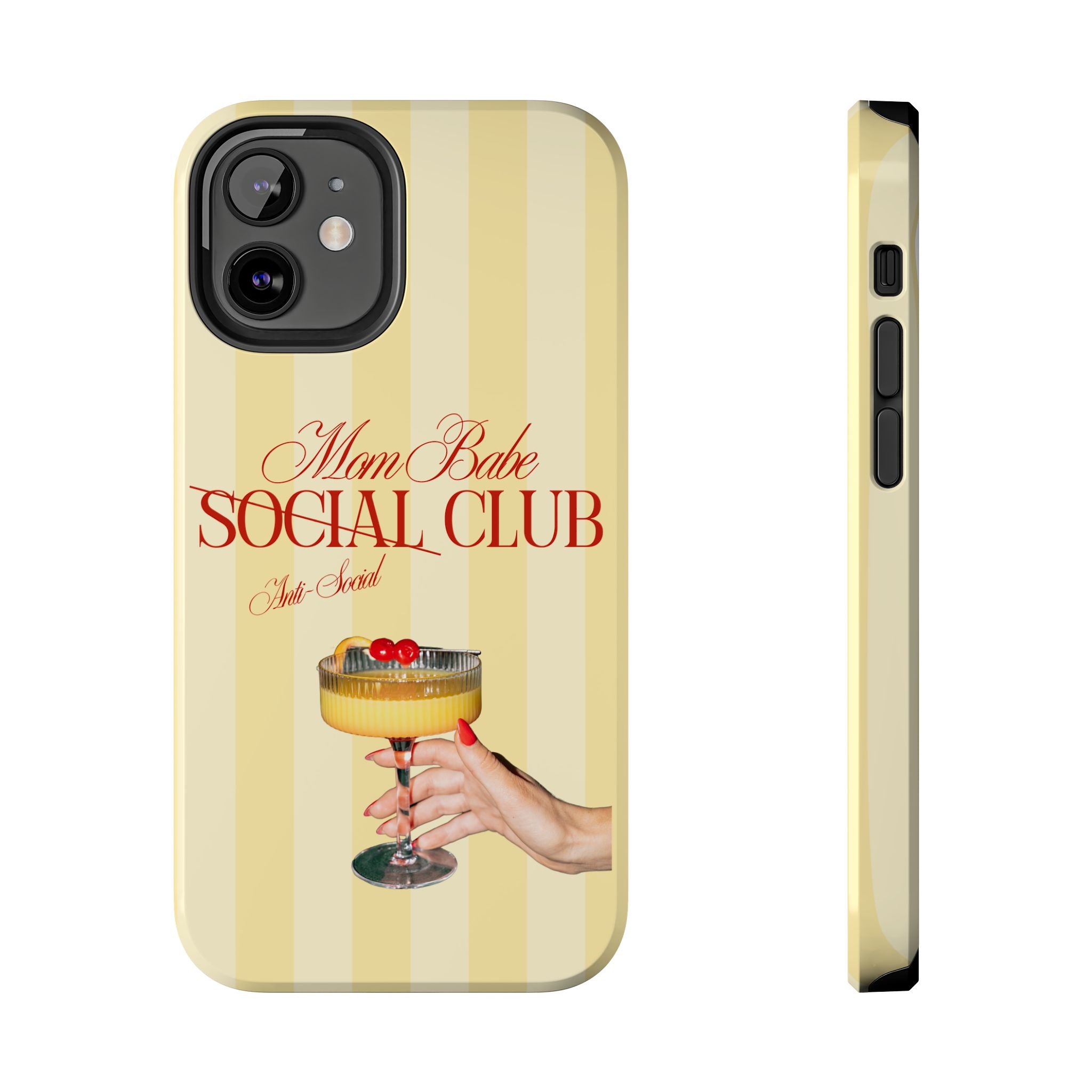 Mom Babe Anti-Social Club Tough Phone Case