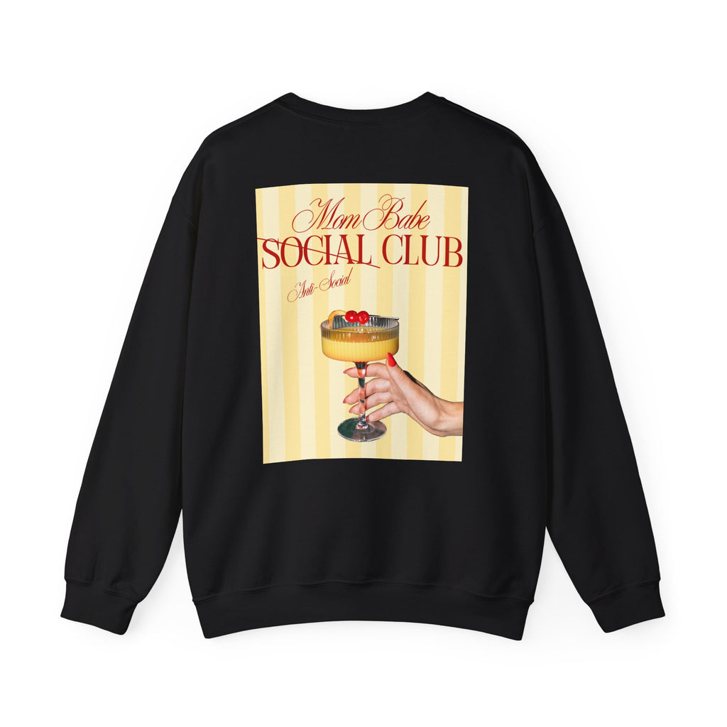 Mom Babe Anti-Social Club - Cocktail Graphic Sweatshirt