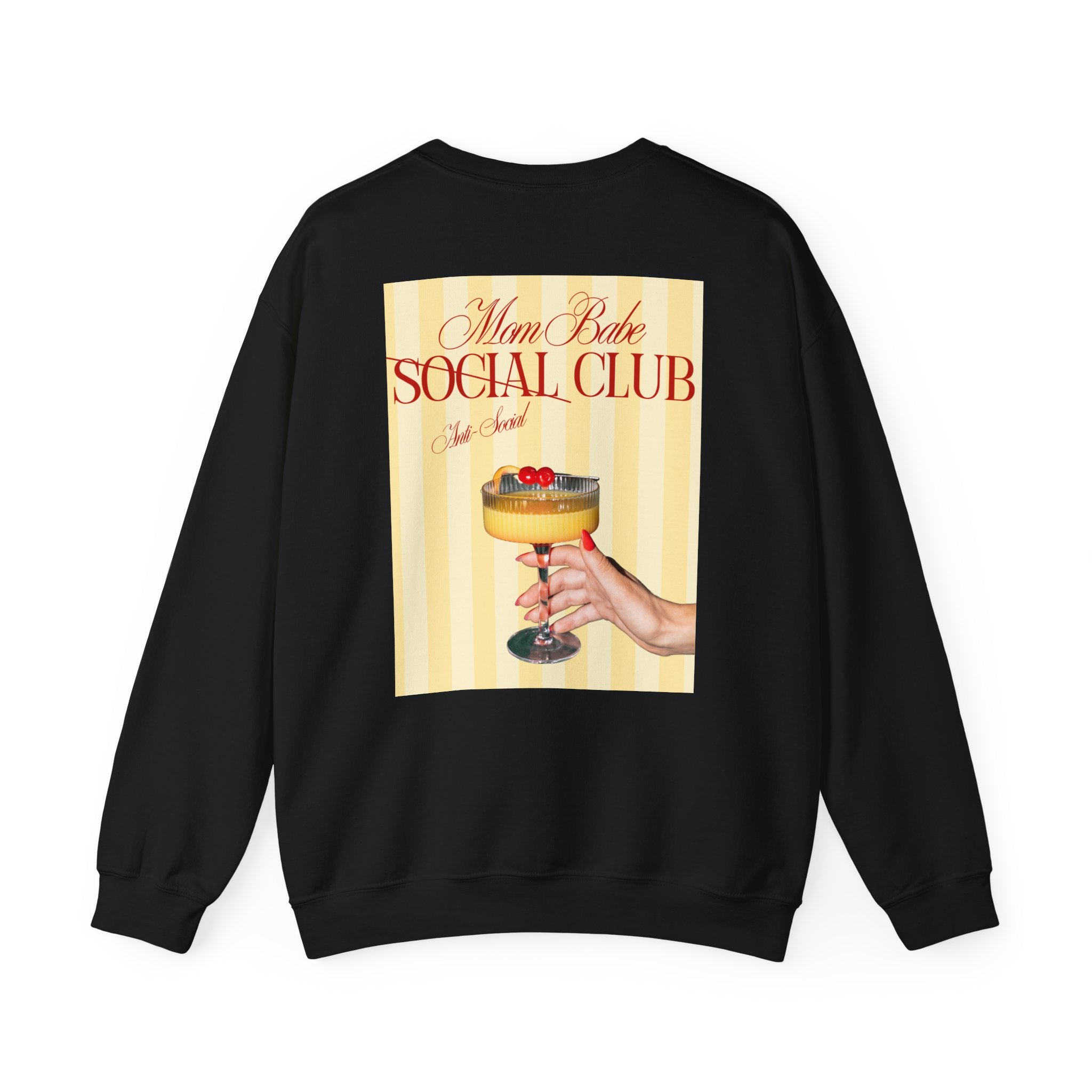 Mom Babe Anti-Social Club - Cocktail Graphic Sweatshirt