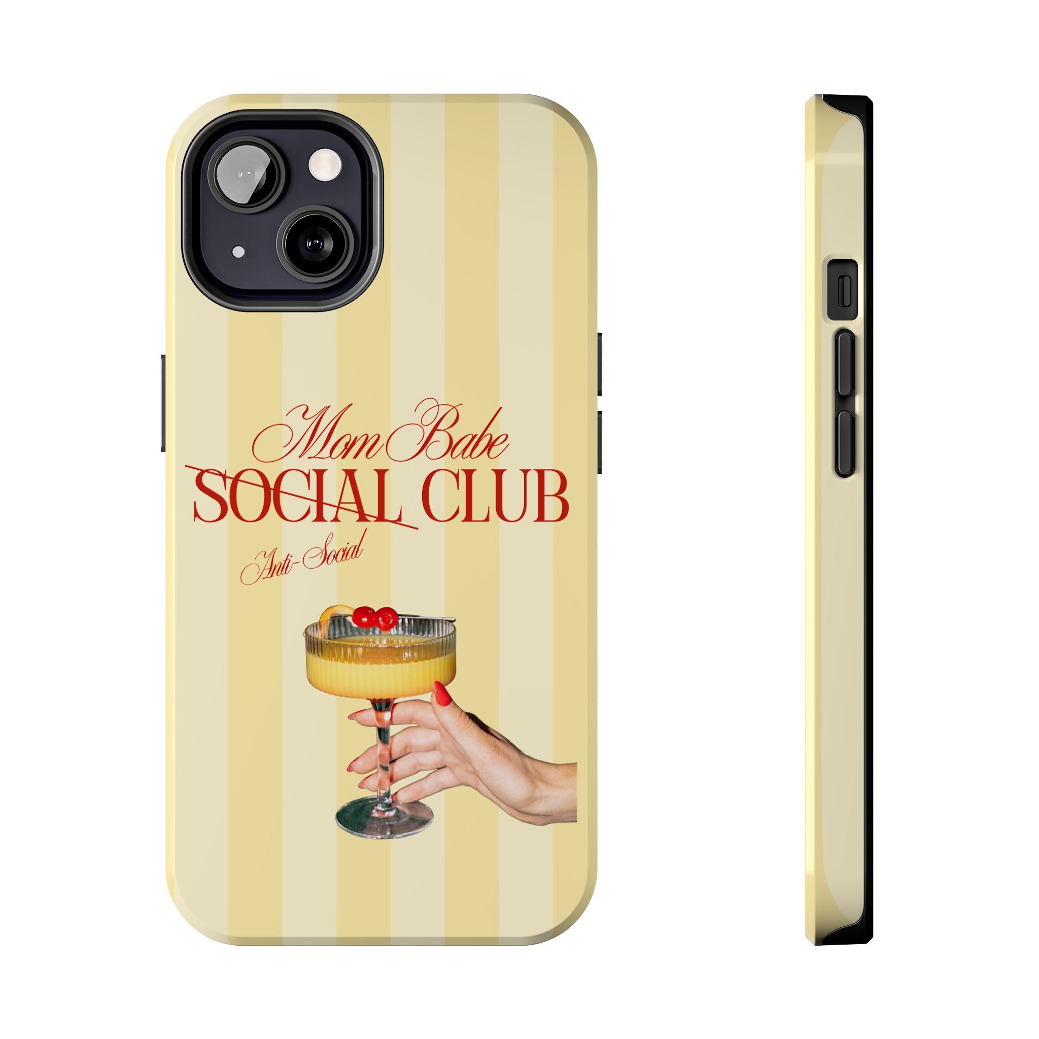 Mom Babe Anti-Social Club Tough Phone Case