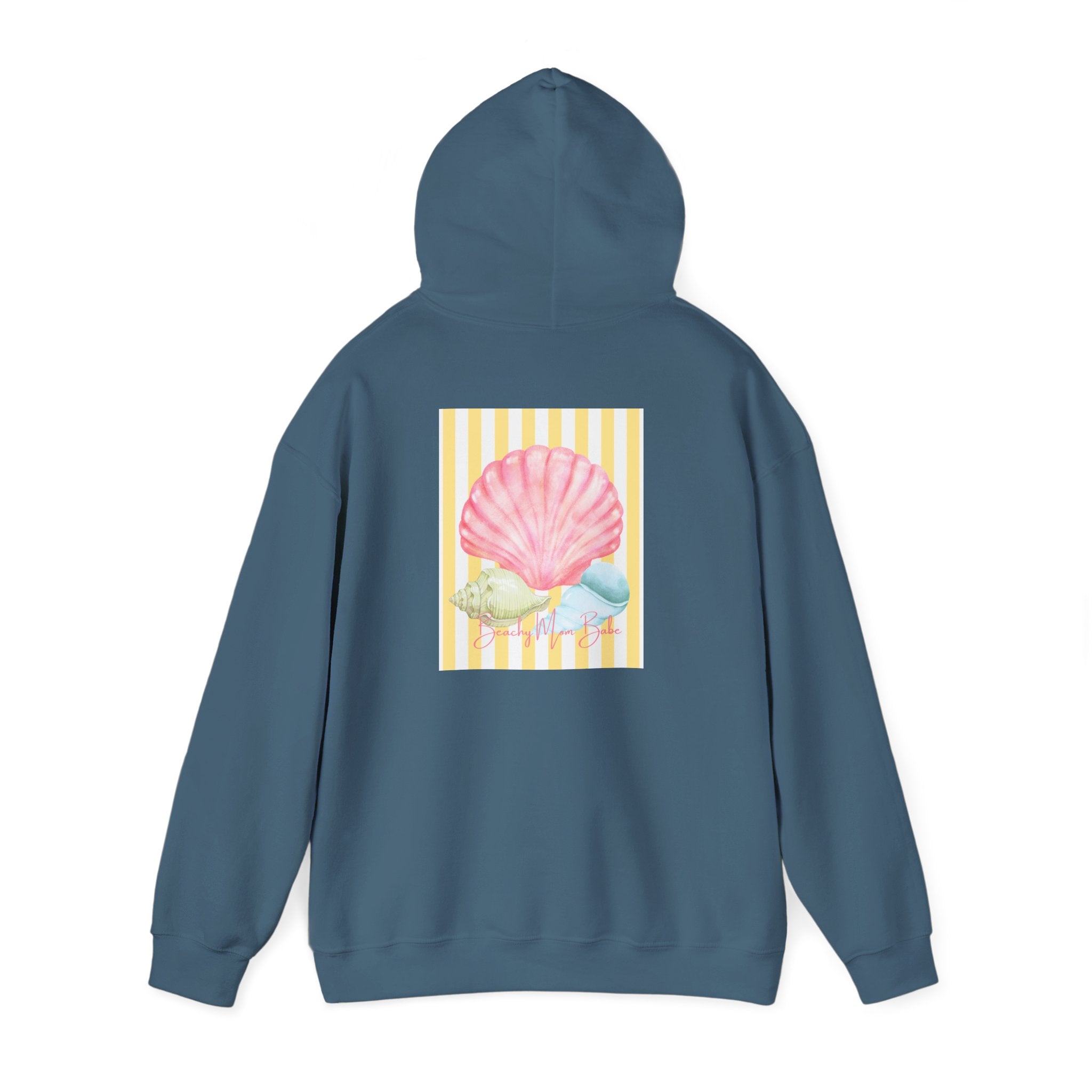 Beach Mom Babe - Pastel Shell Graphic Hoodie