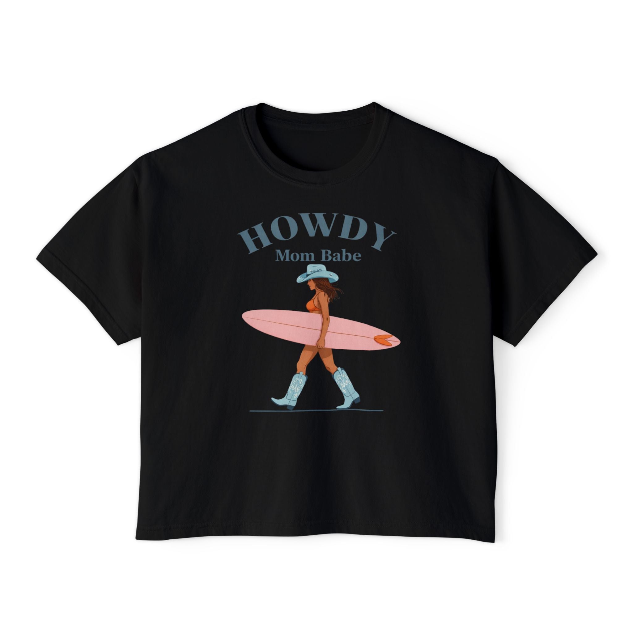 Howdy Mom Babe  — Surf Girl Graphic Tee