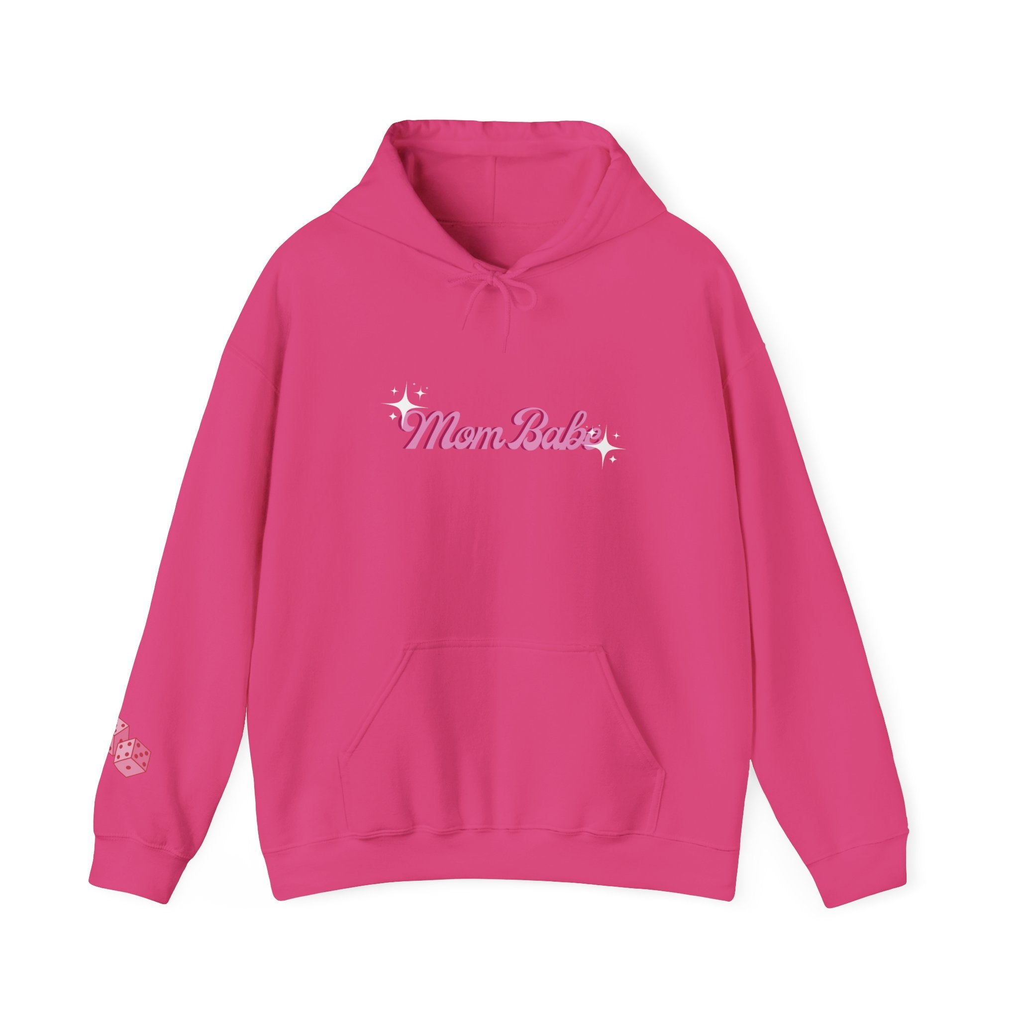 Mom Babe Club - For Hot Moms — Pink Graphic Hoodie