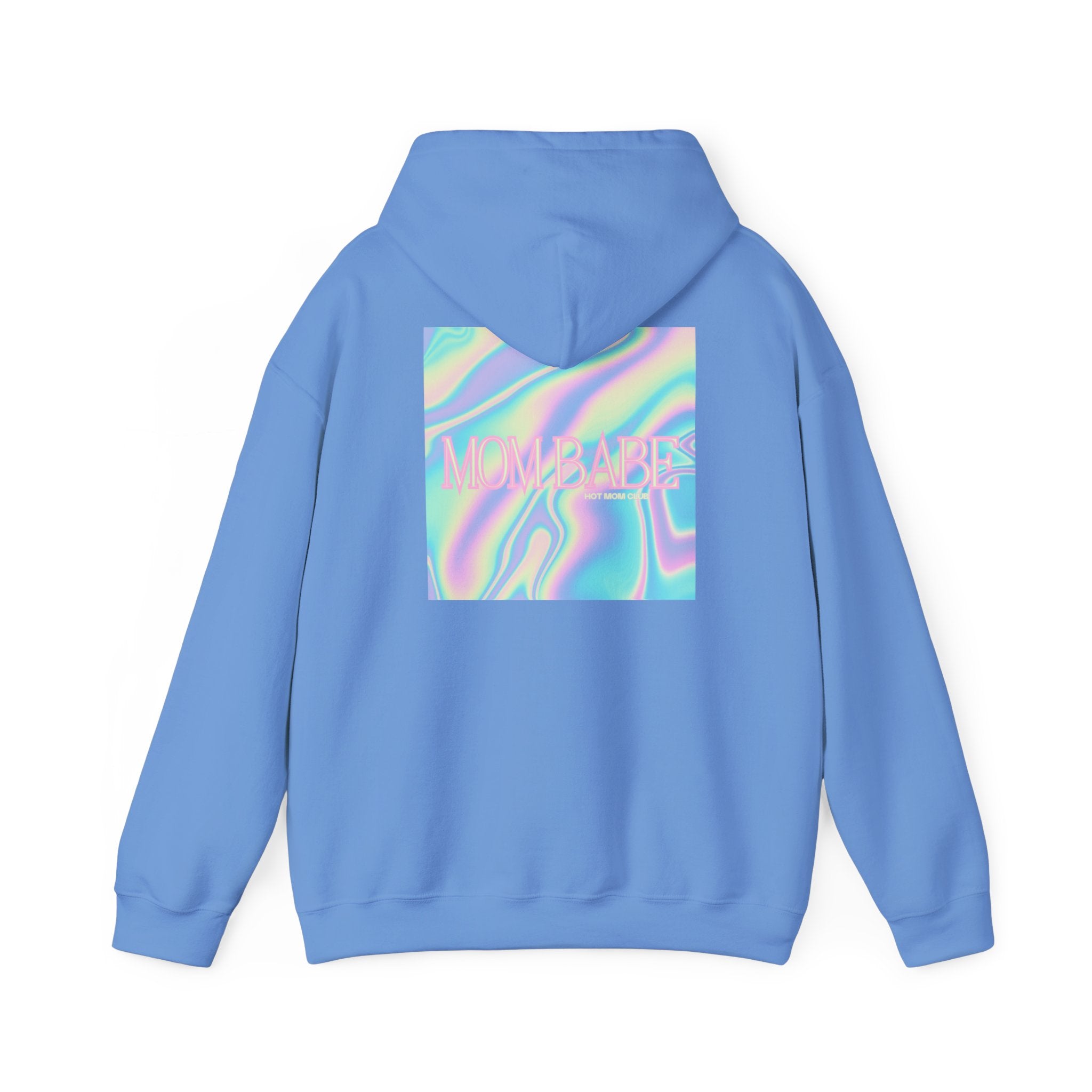 Mom Babe — Holographic Graphic Hoodie