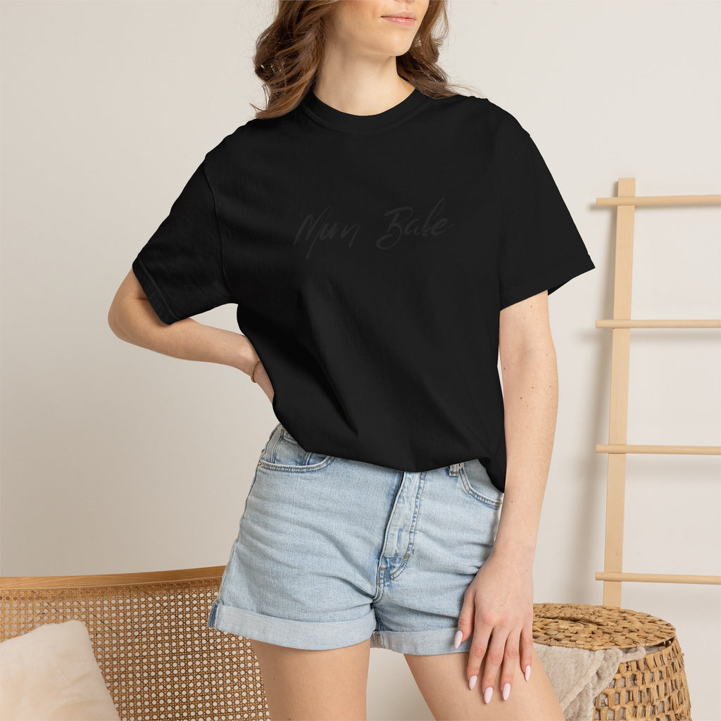 Fit Mom Social Club - Mom Babe Tee Black