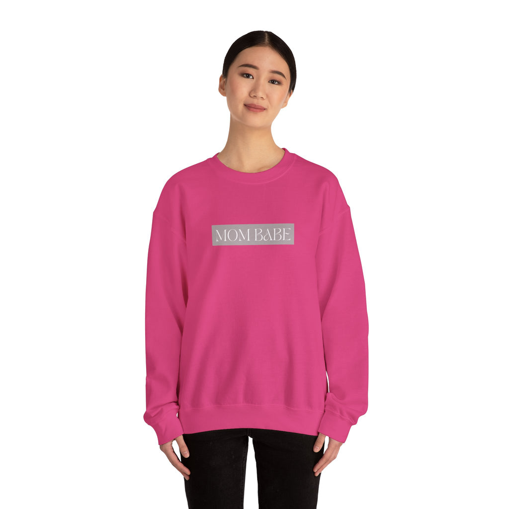Pilates Mom Babe Club — Workout Graphic Sweatshirt (White Print)