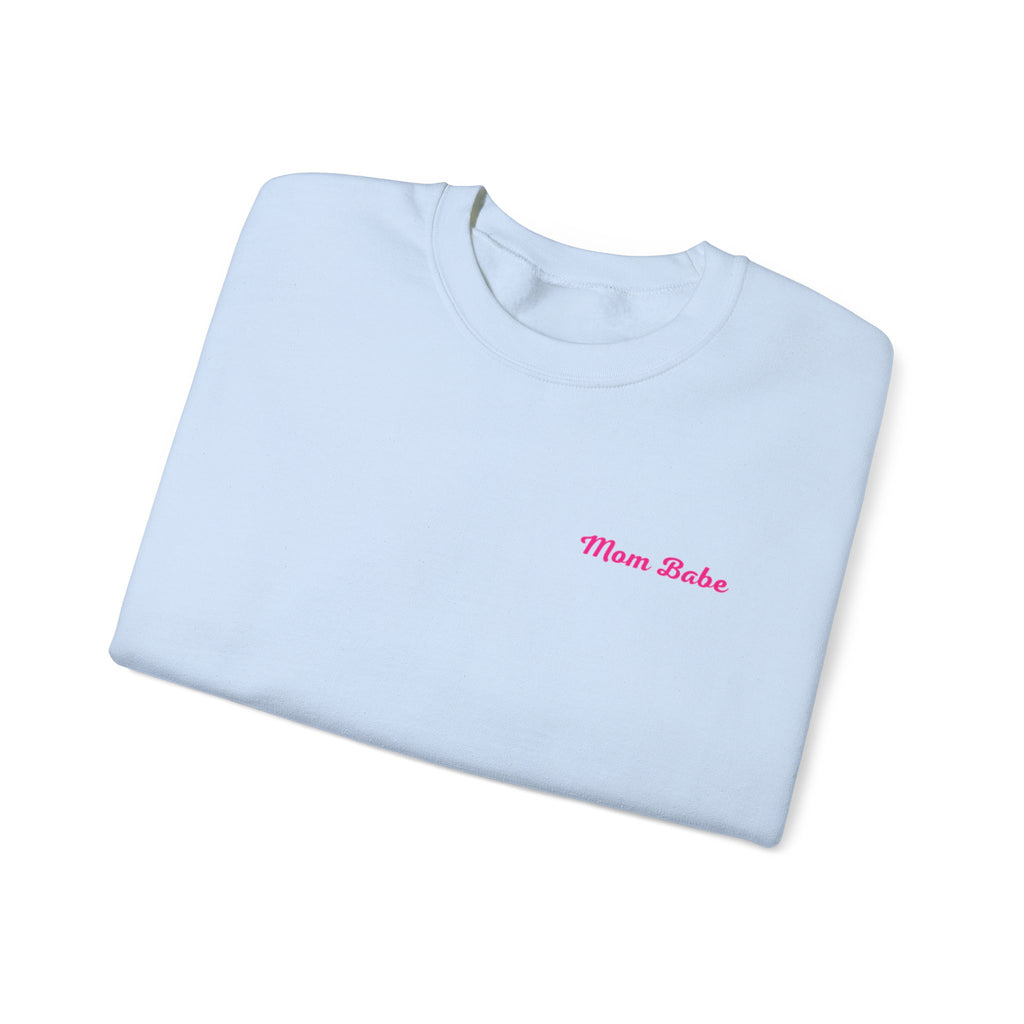 Mom Babe For Hot Moms — Pink Heart Drip Graphic Sweatshirt