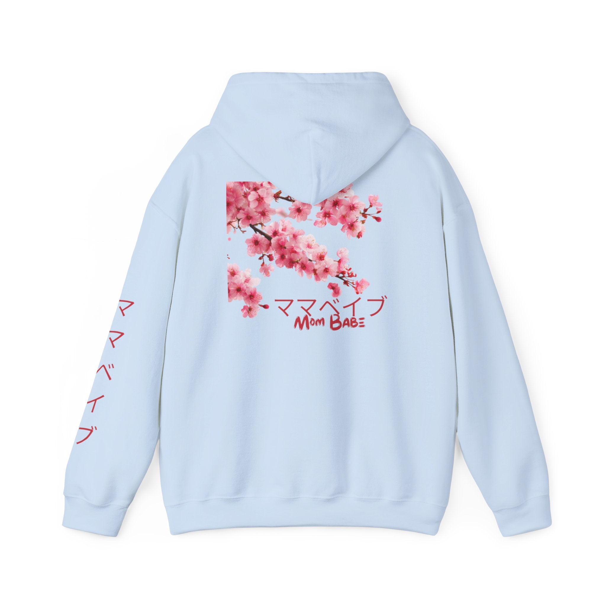 Mom Babe Cherry Blossom - Japanese Kanji Hoodie