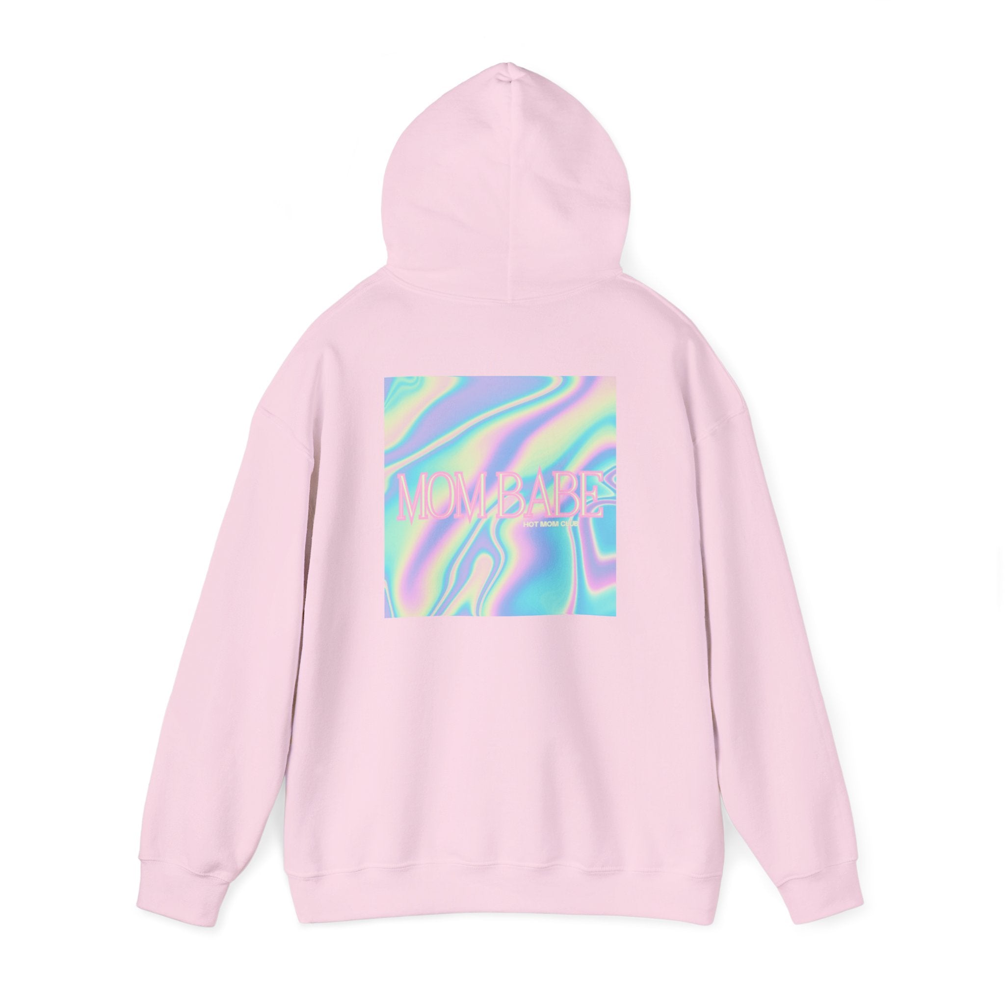 Mom Babe — Holographic Graphic Hoodie
