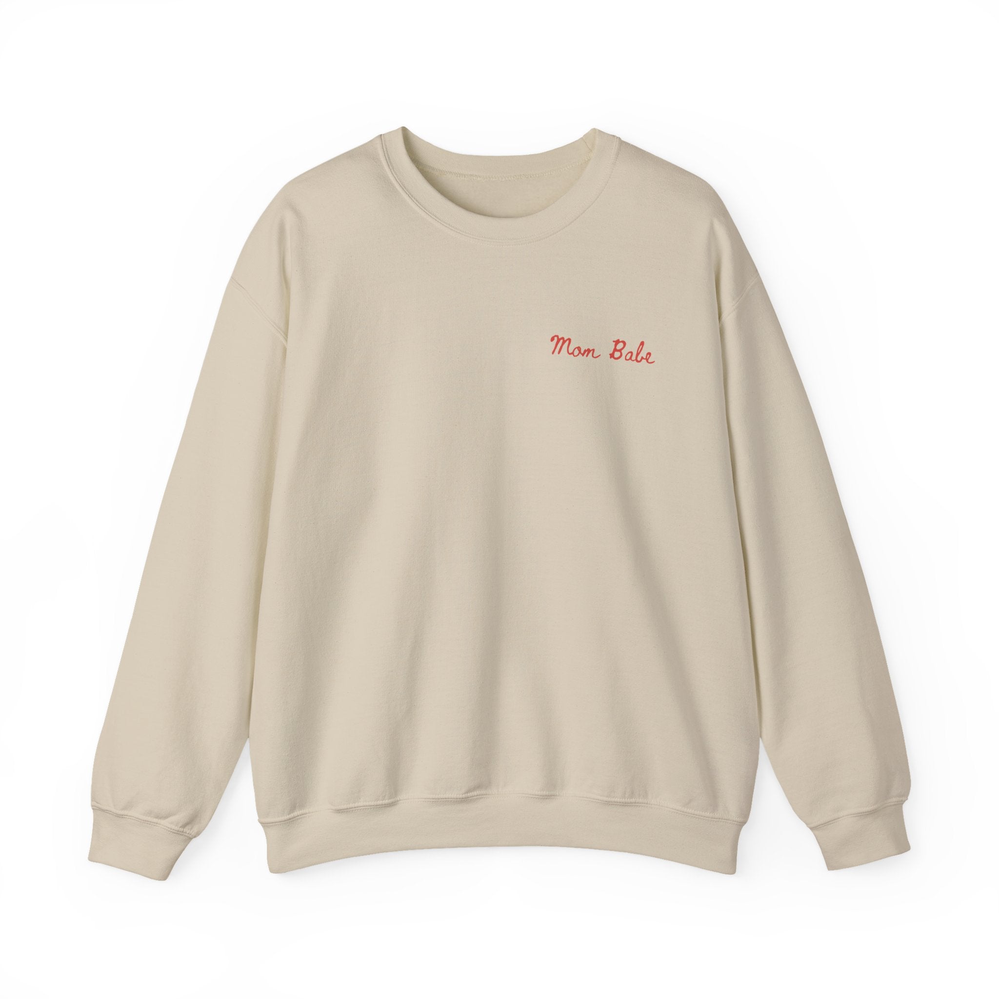 Mom Babe Cool Moms Club - Ruffled Heart Graphic Sweatshirt