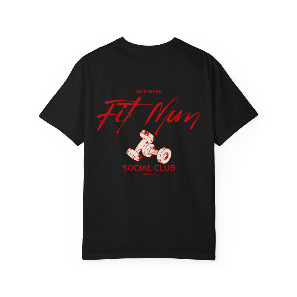 Fit Mom Social Club - Mom Babe Tee Red