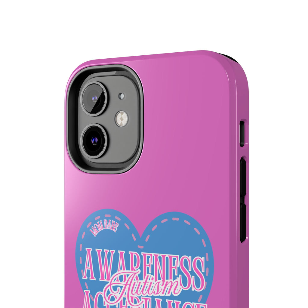 Autism Awareness and Acceptance — Stitched Heart Phone Case