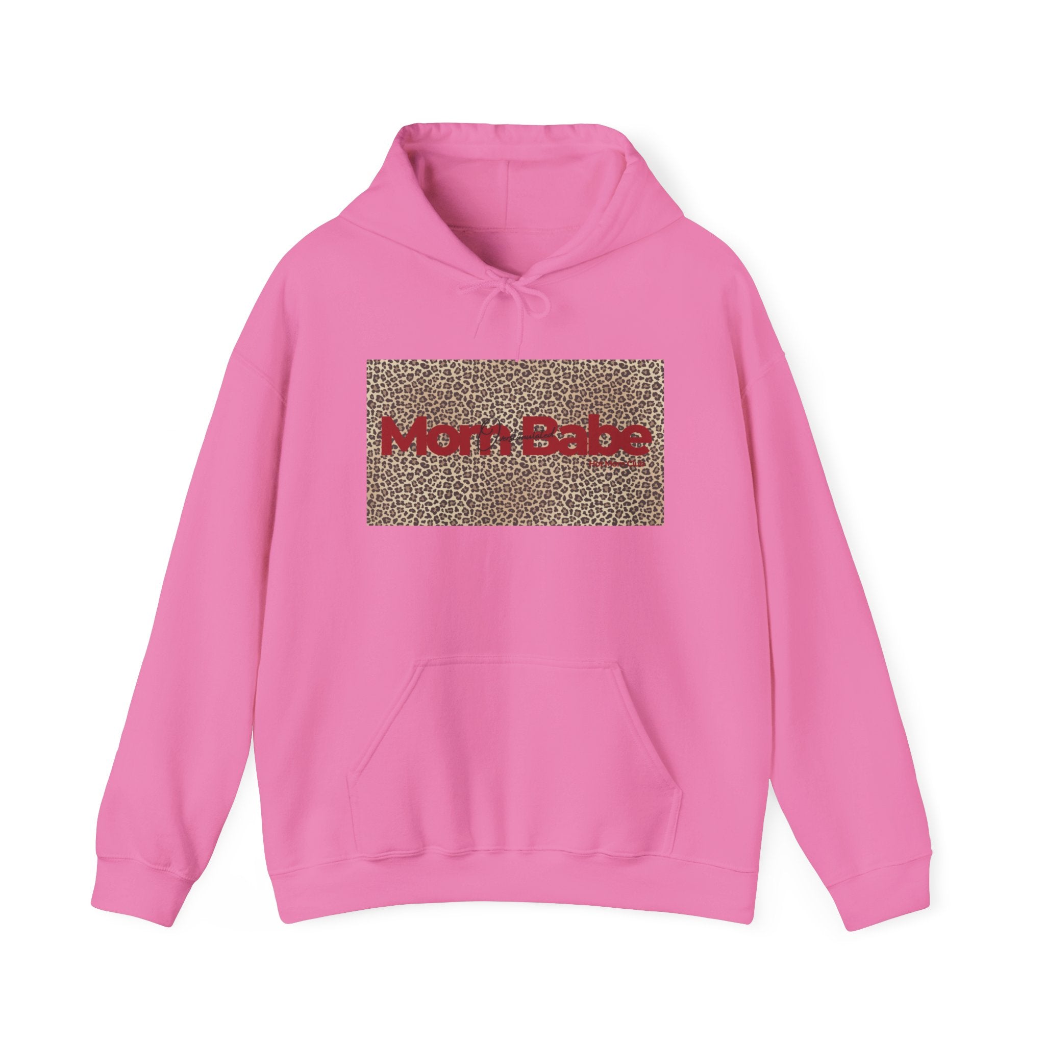 Overstimulated Mom Babe — Leopard Graphic Hoodie