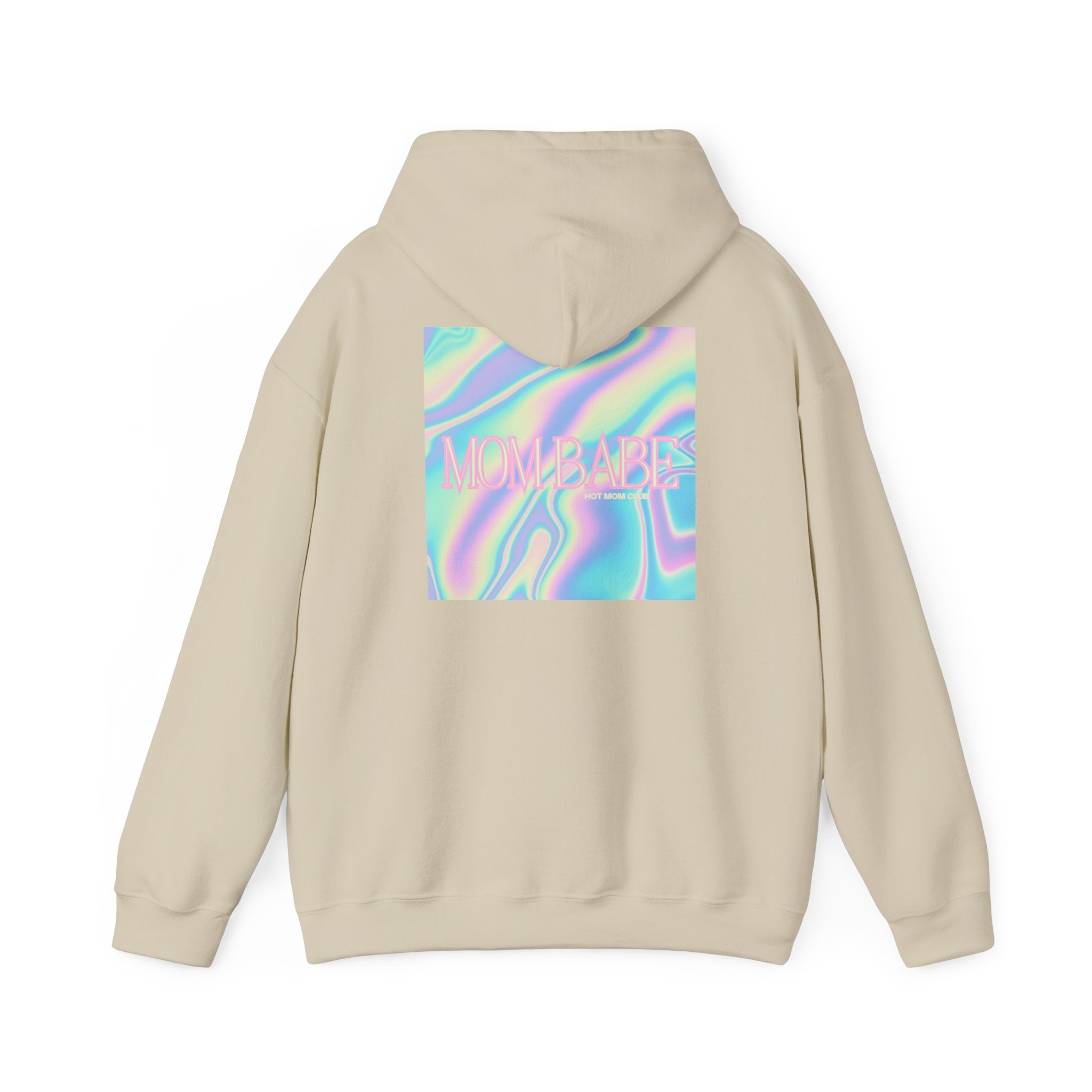 Mom Babe — Holographic Graphic Hoodie